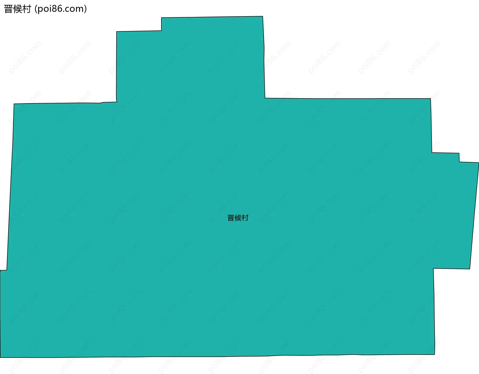 晋候村边界地图