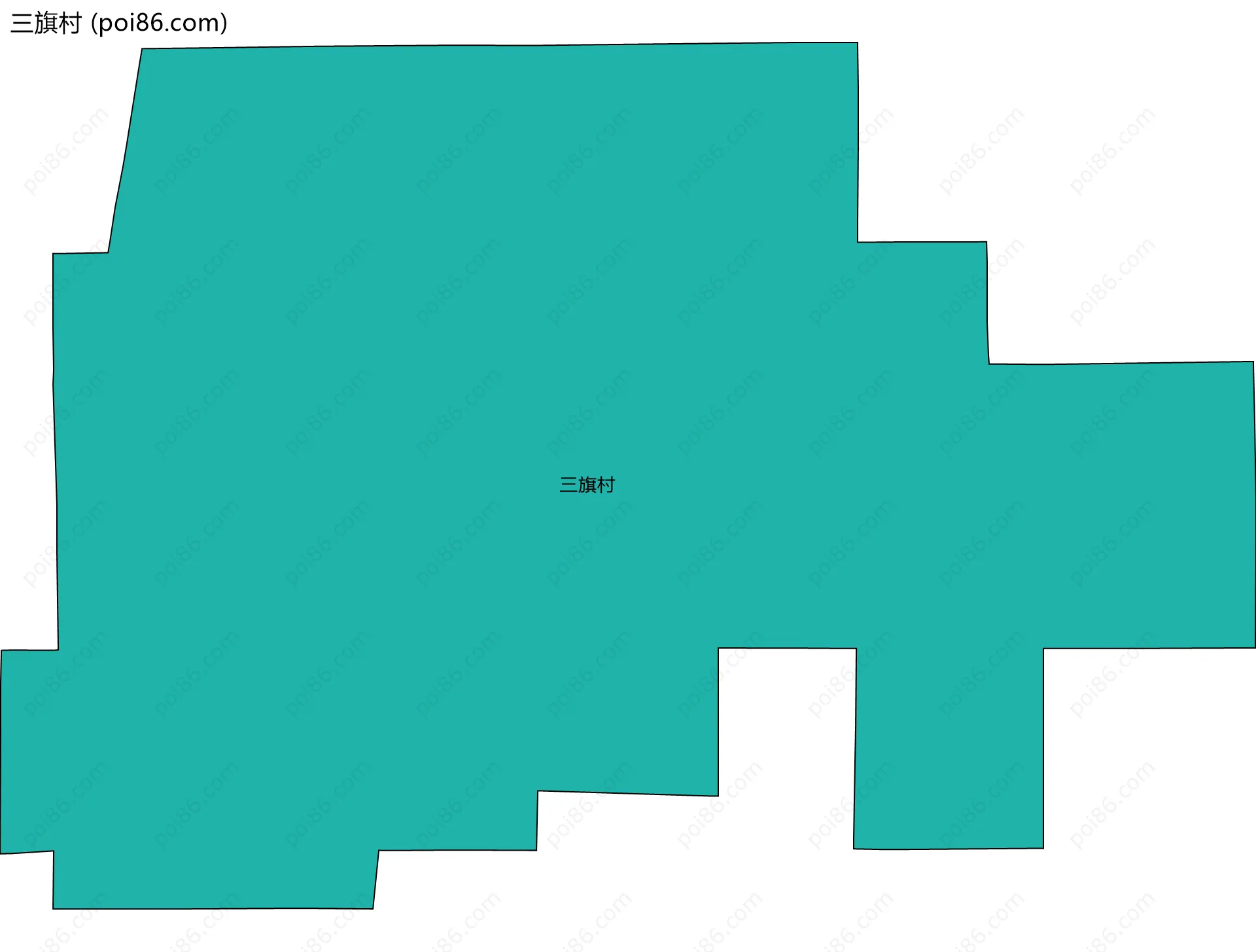 三旗村边界地图