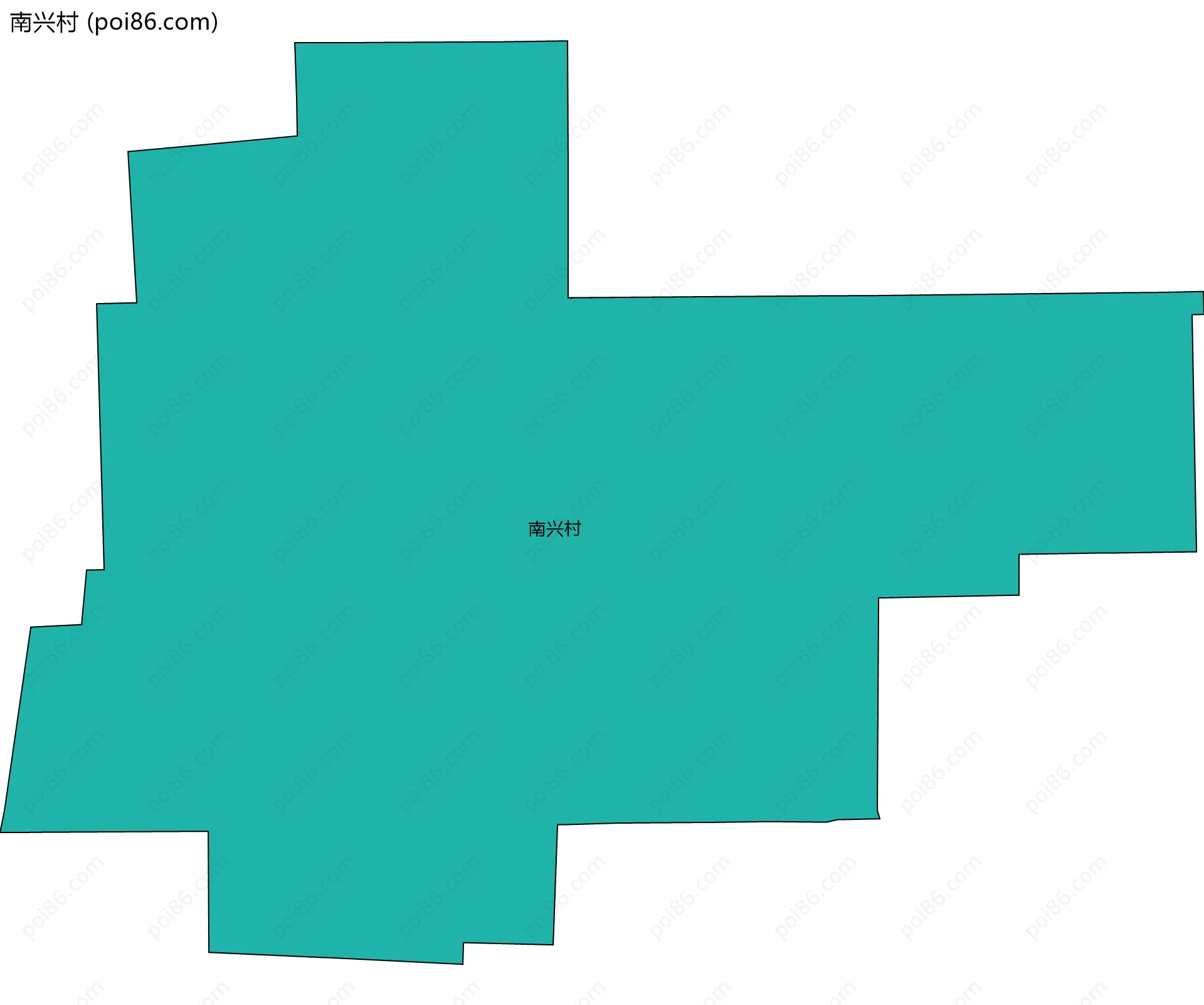南兴村边界地图