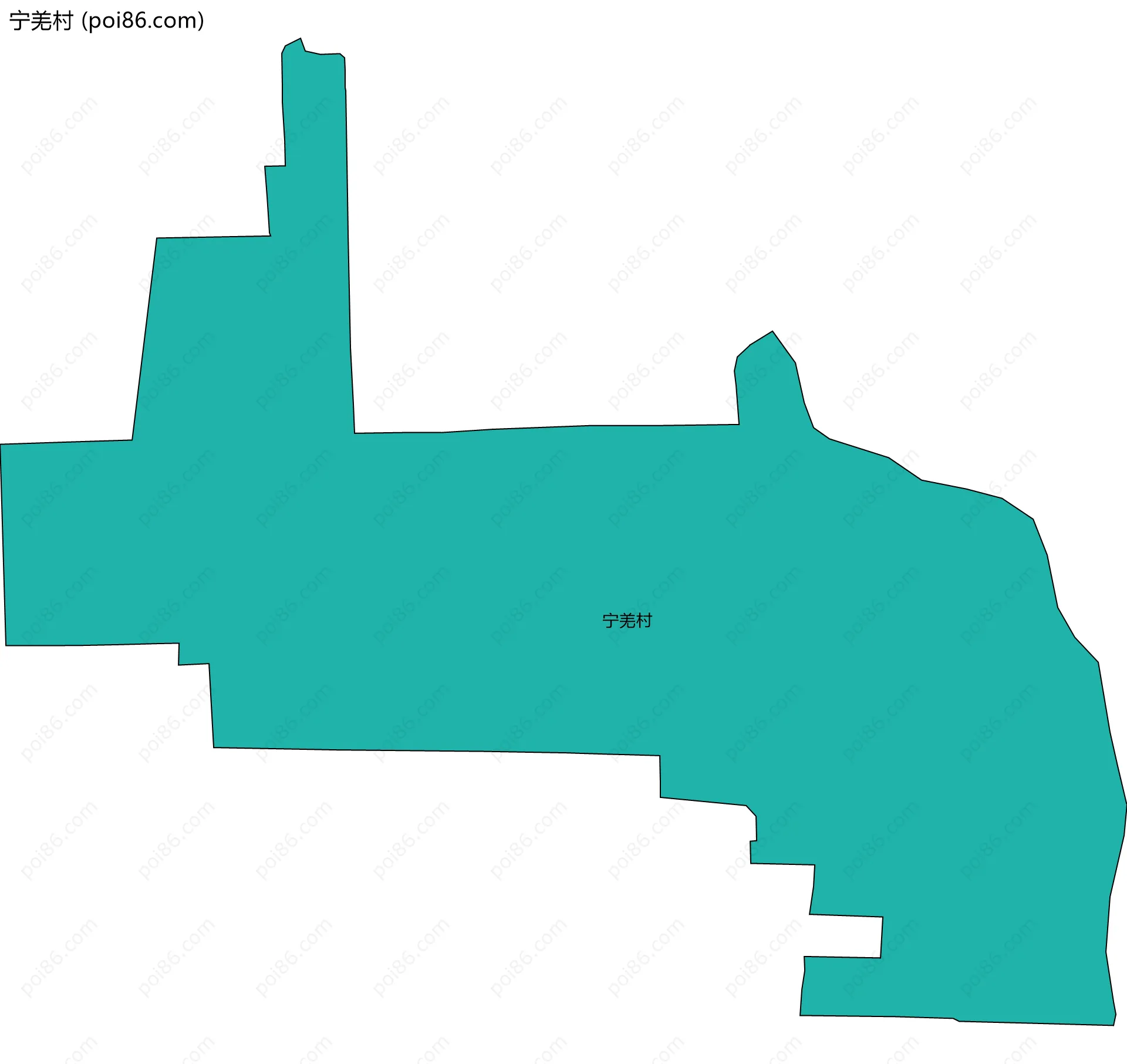 宁羌村边界地图