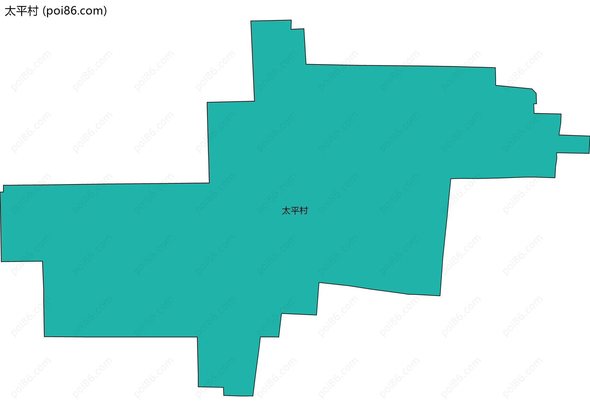太平村边界地图