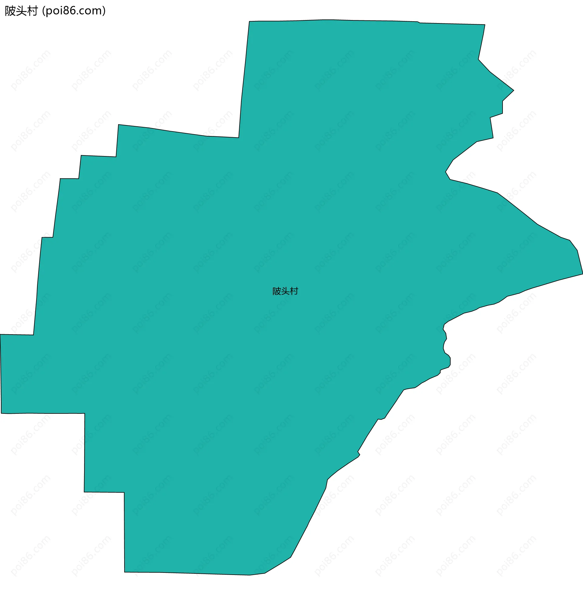 陂头村边界地图