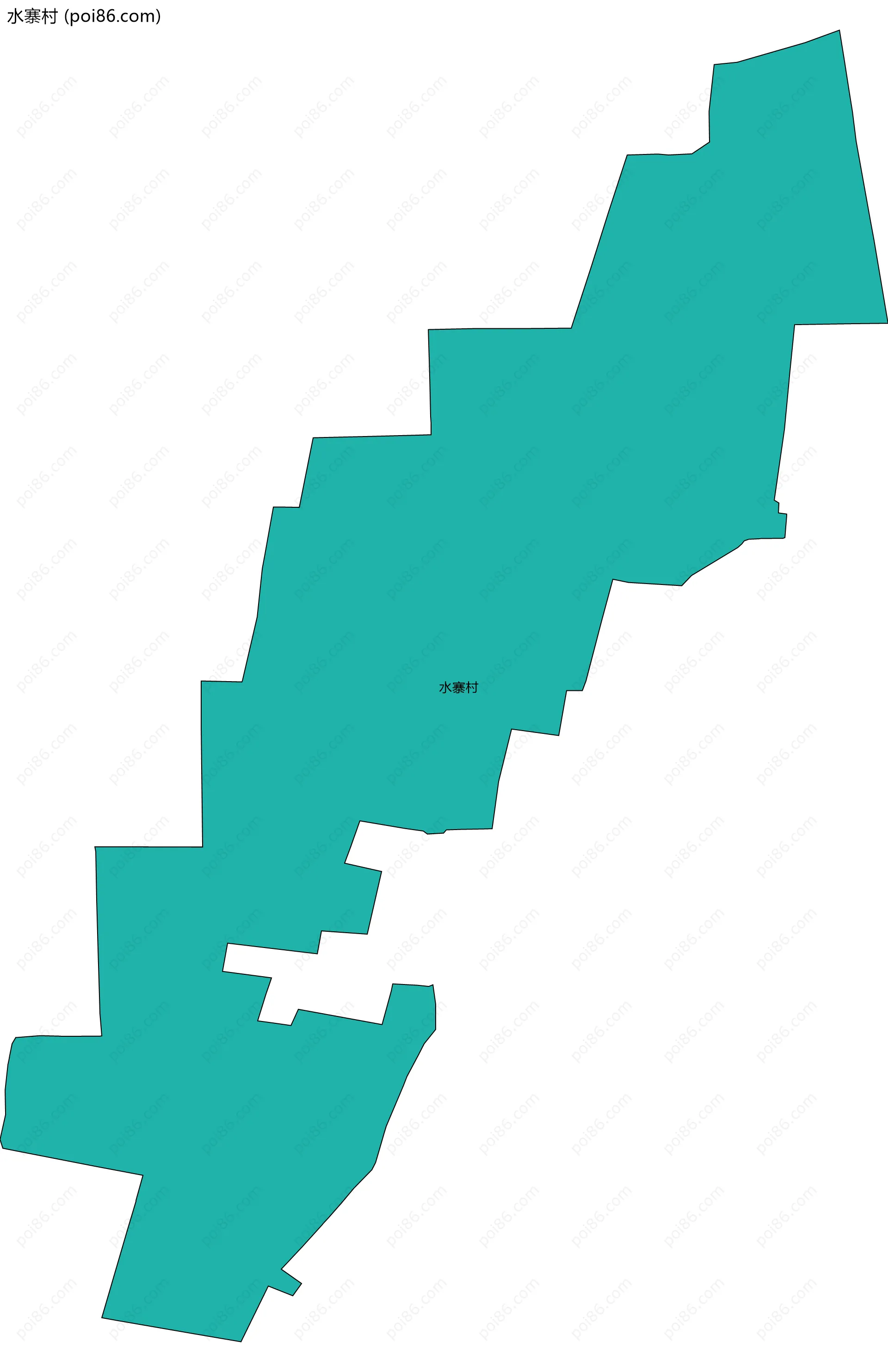 水寨村边界地图