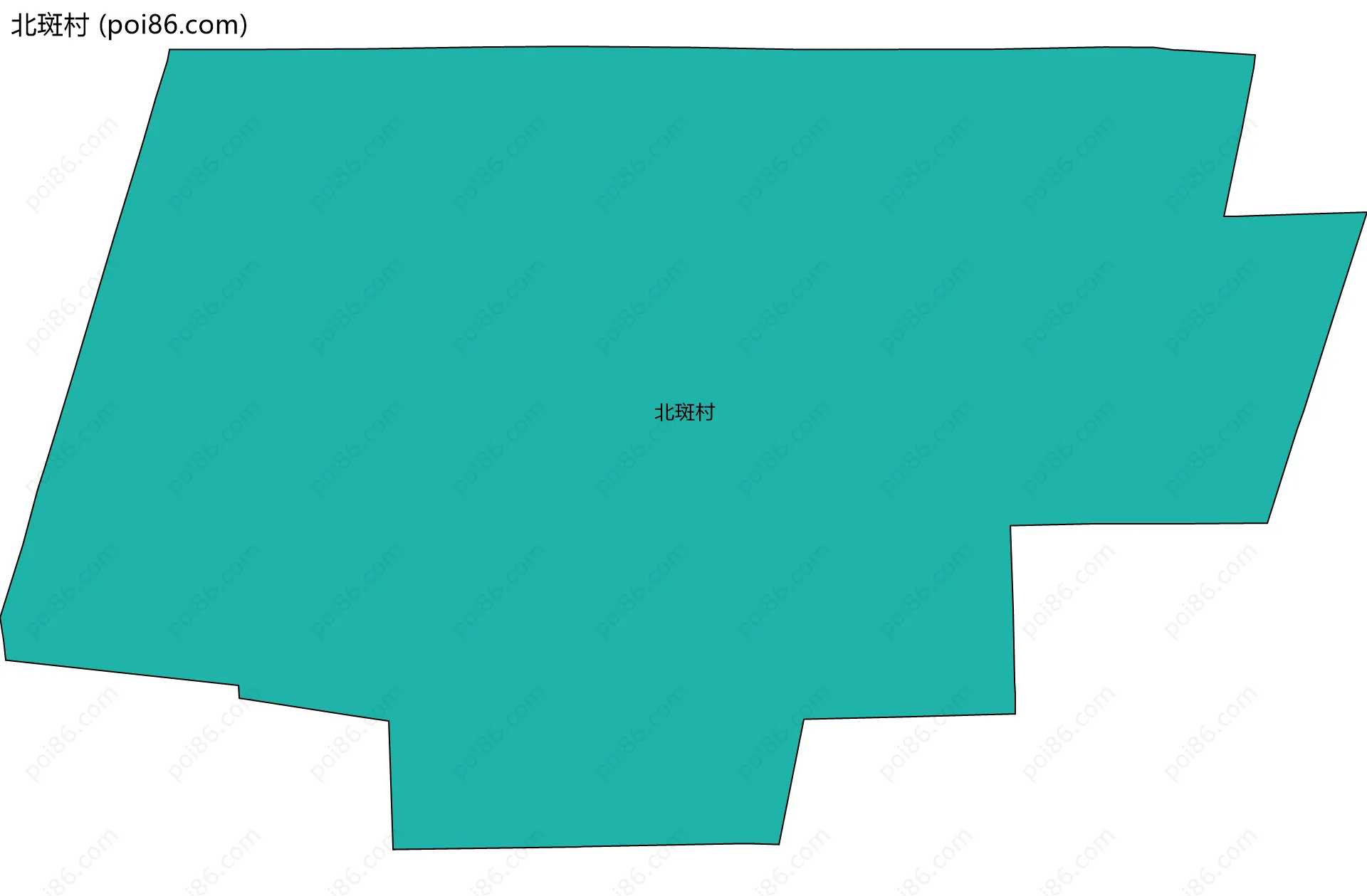 北斑村边界地图