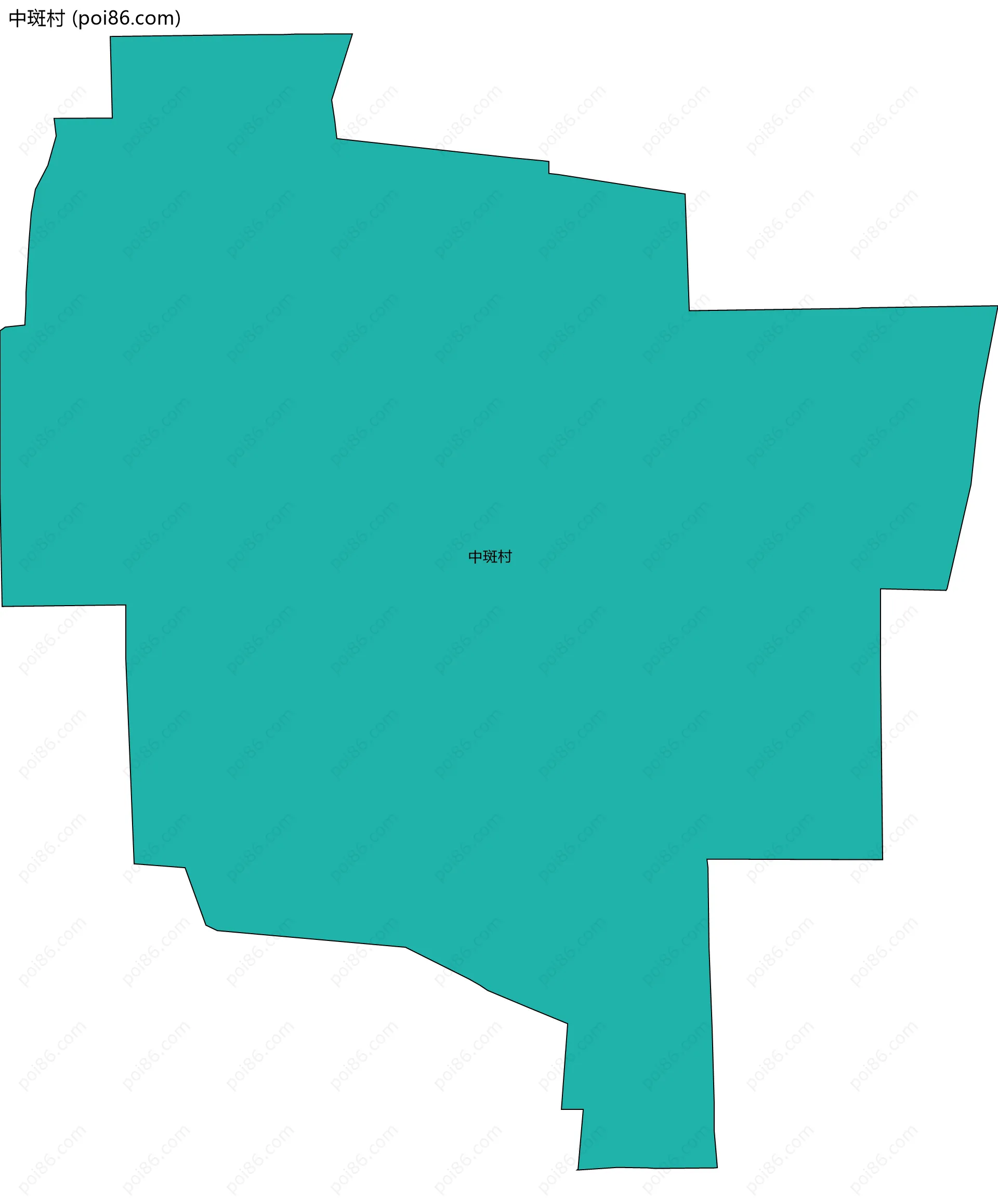 中斑村边界地图