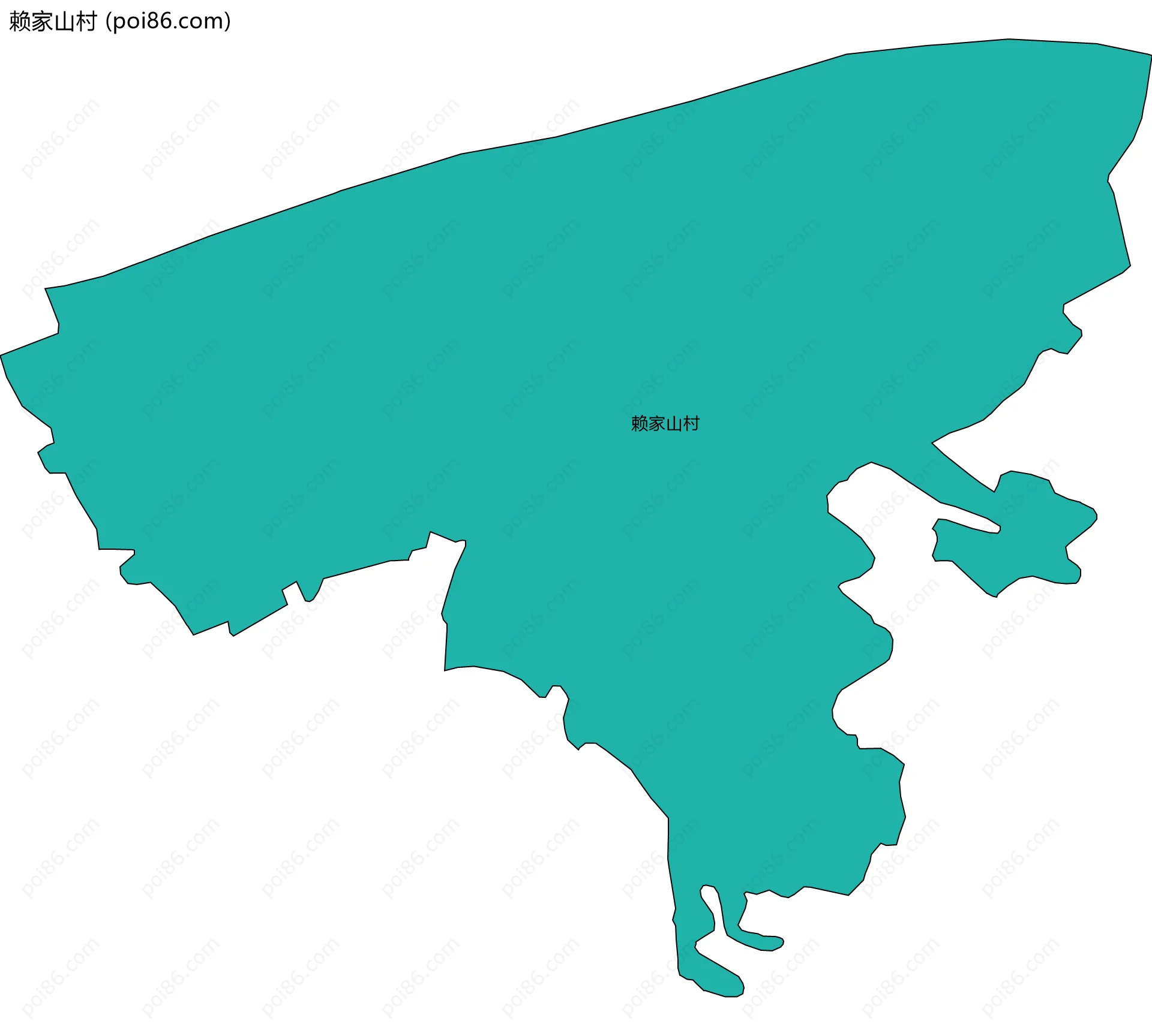 赖家山村边界地图