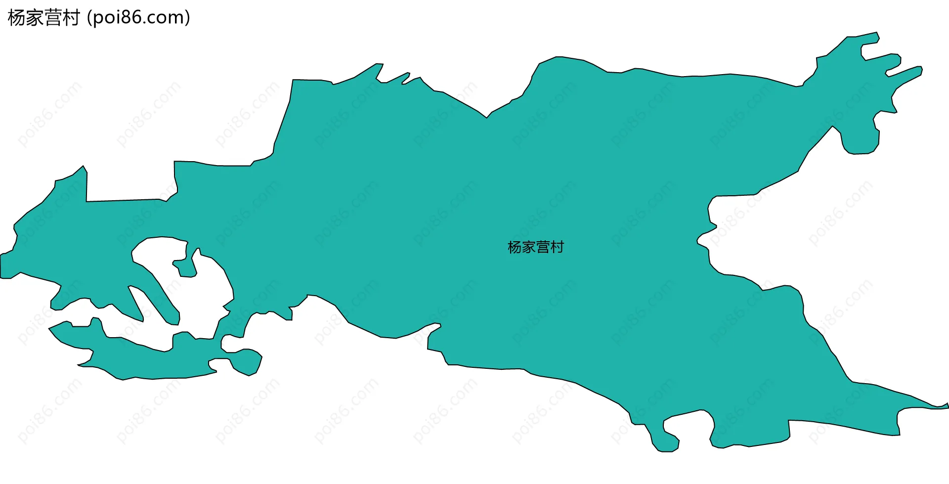 杨家营村边界地图