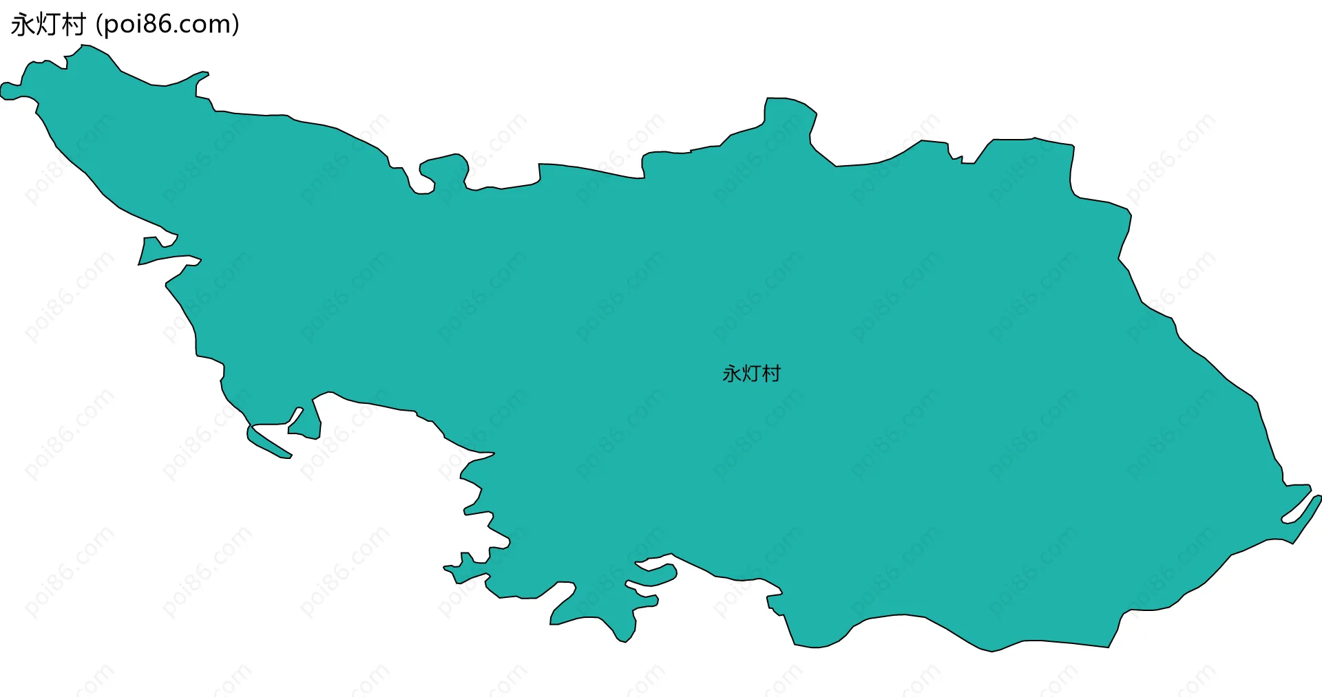 永灯村边界地图