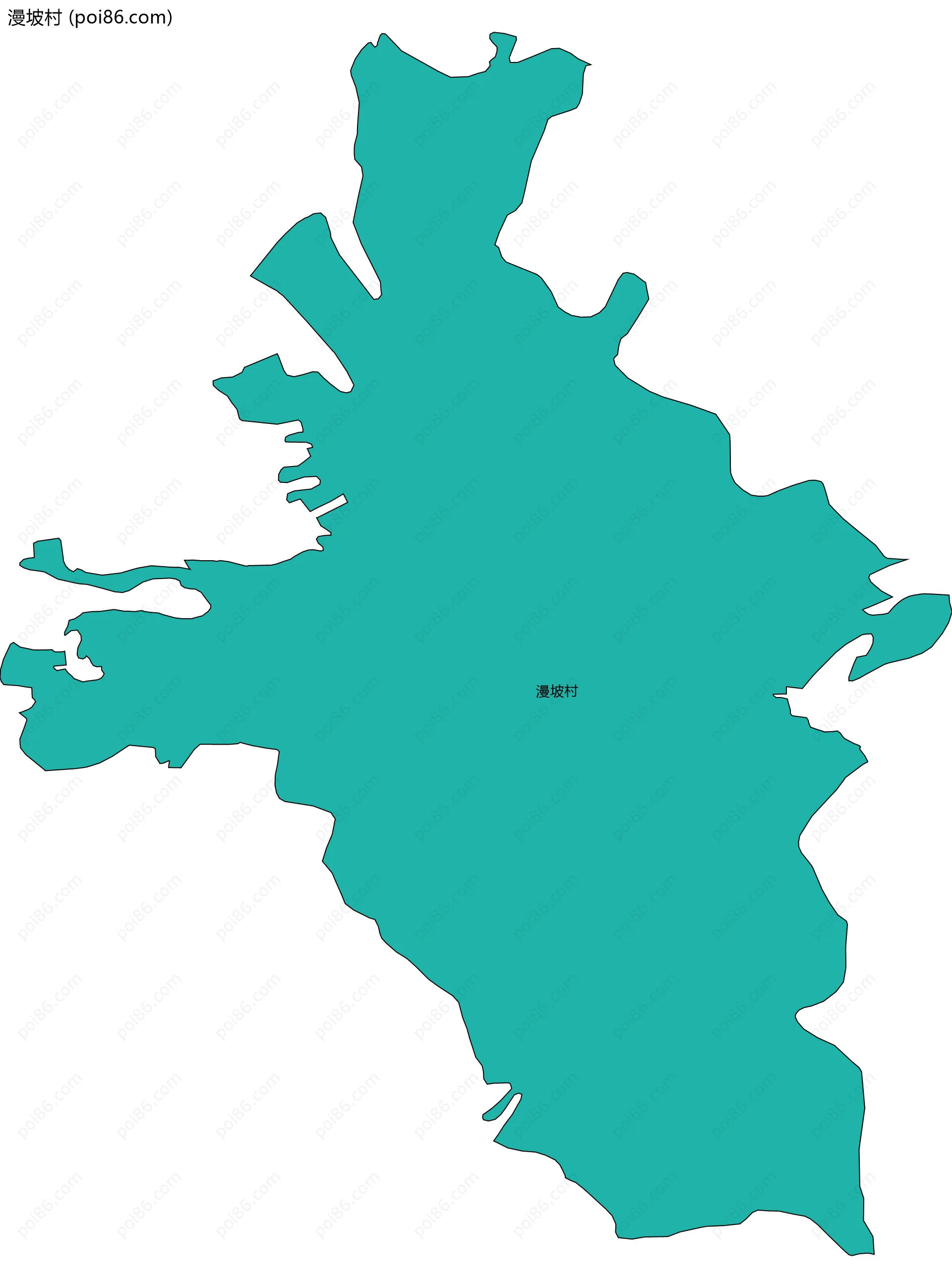 漫坡村边界地图