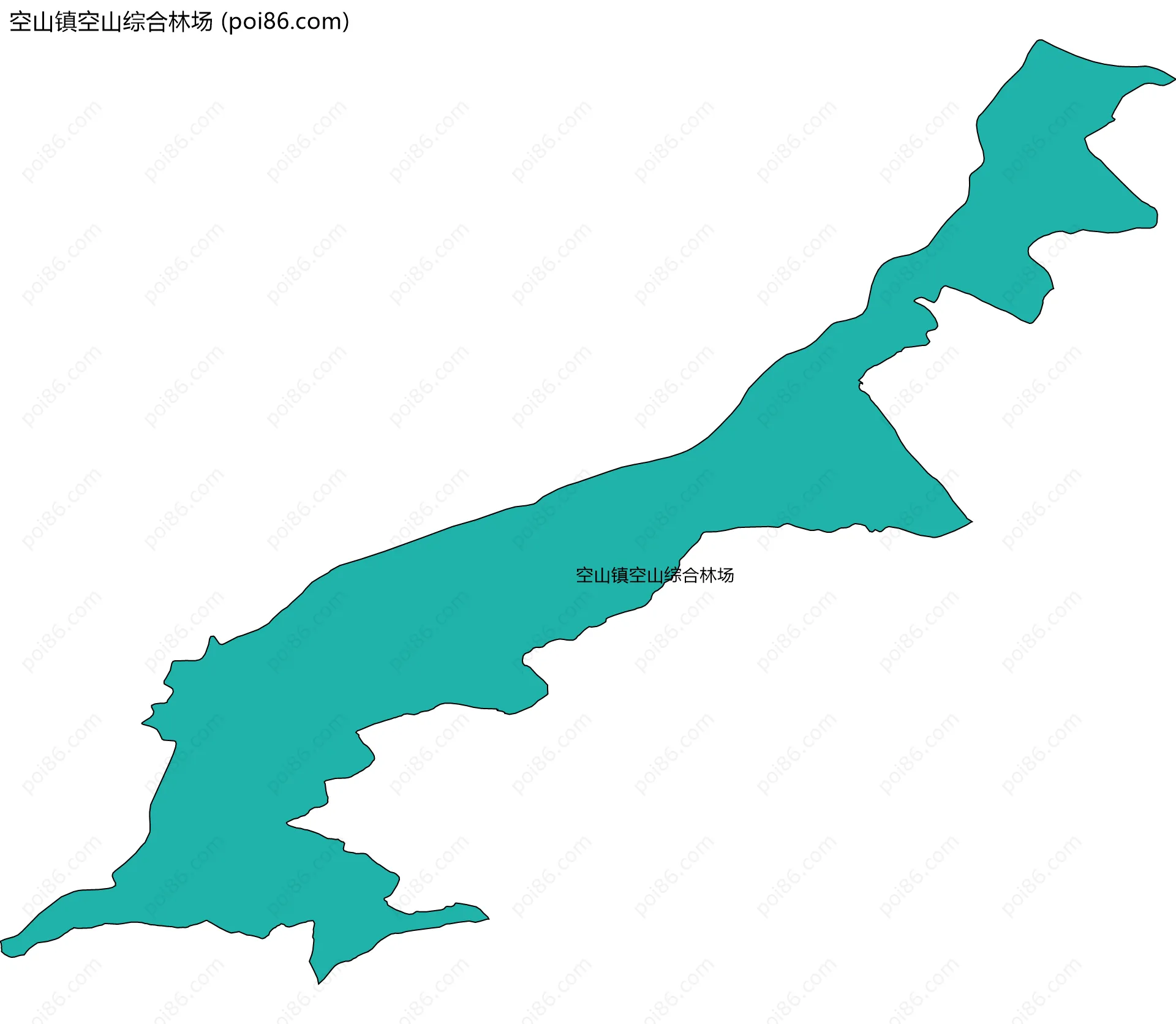 空山镇空山综合林场边界地图