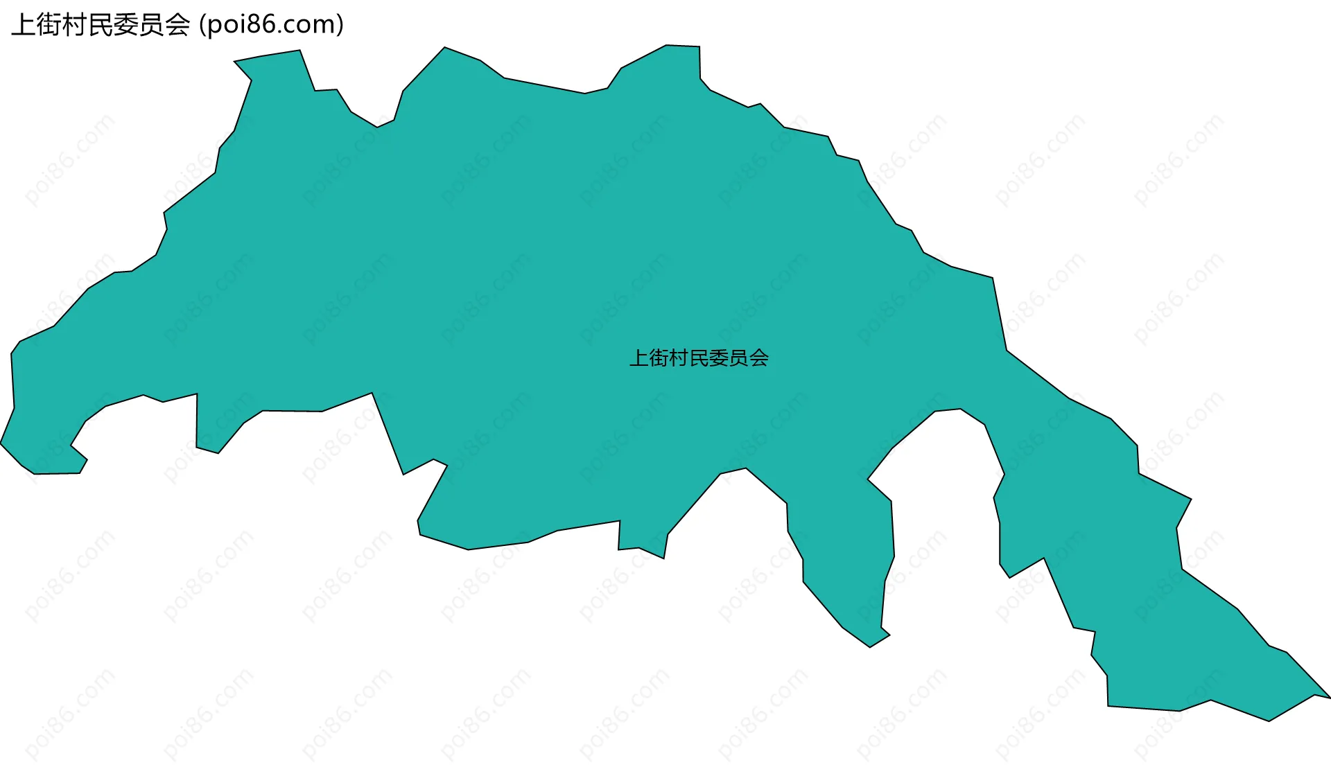 上街村民委员会边界地图