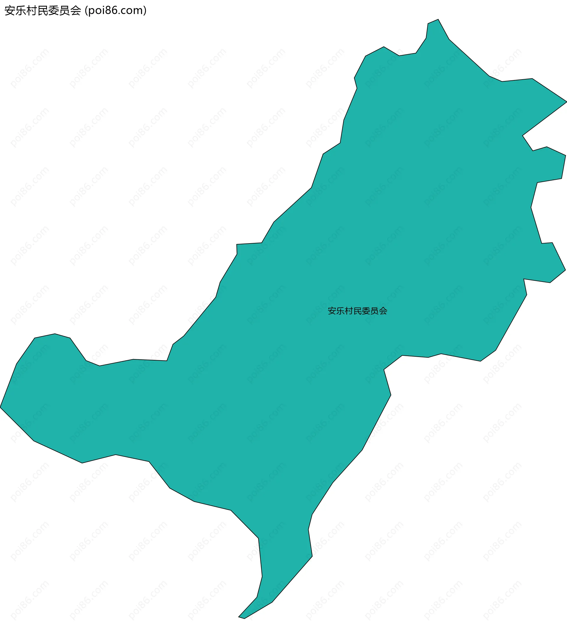 安乐村民委员会边界地图