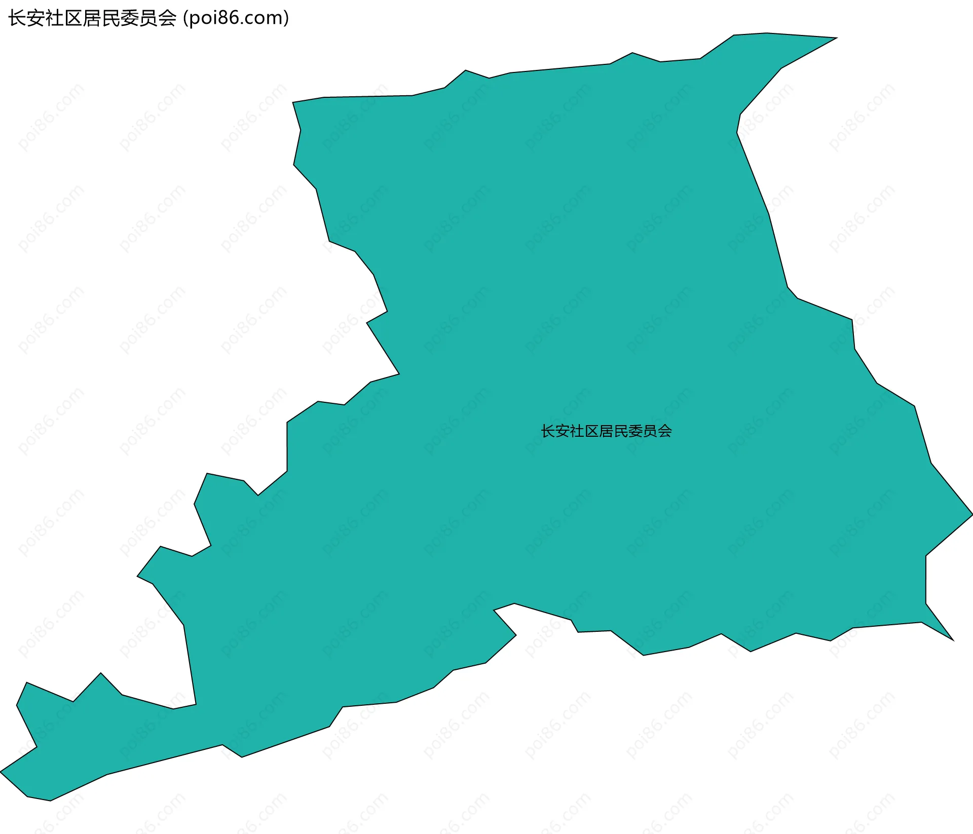 长安社区居民委员会边界地图