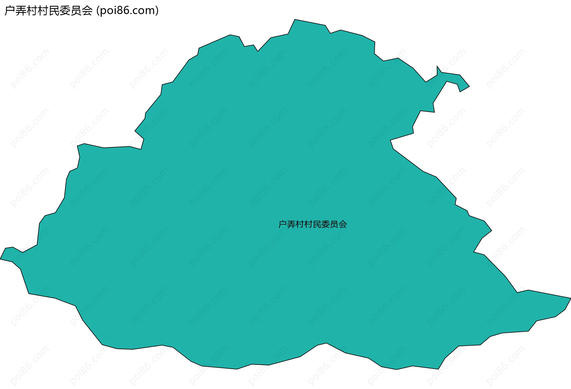 户弄村村民委员会边界地图