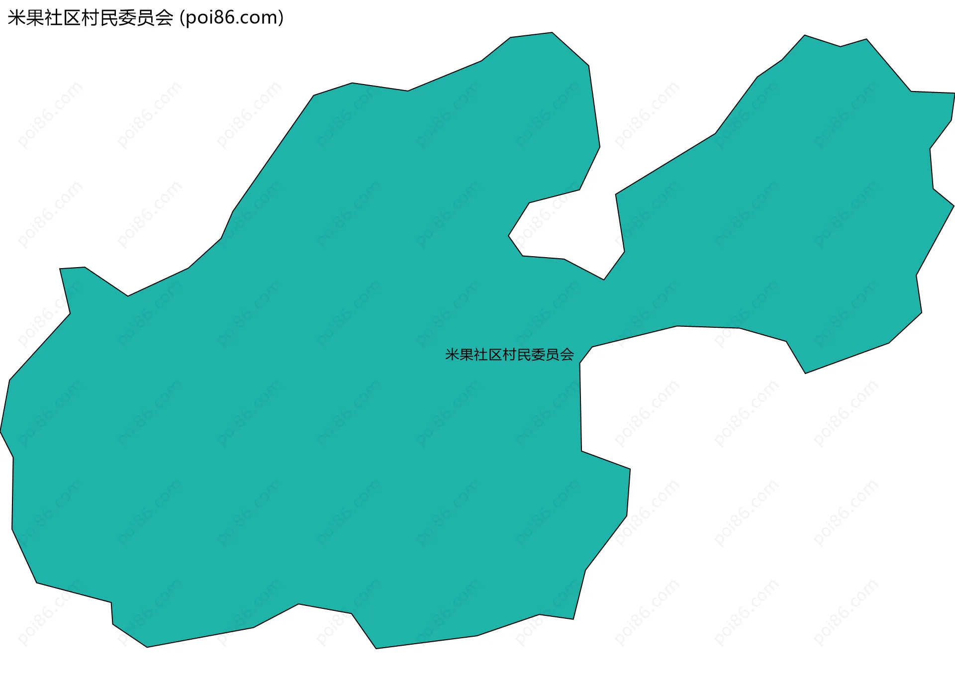 米果社区村民委员会边界地图