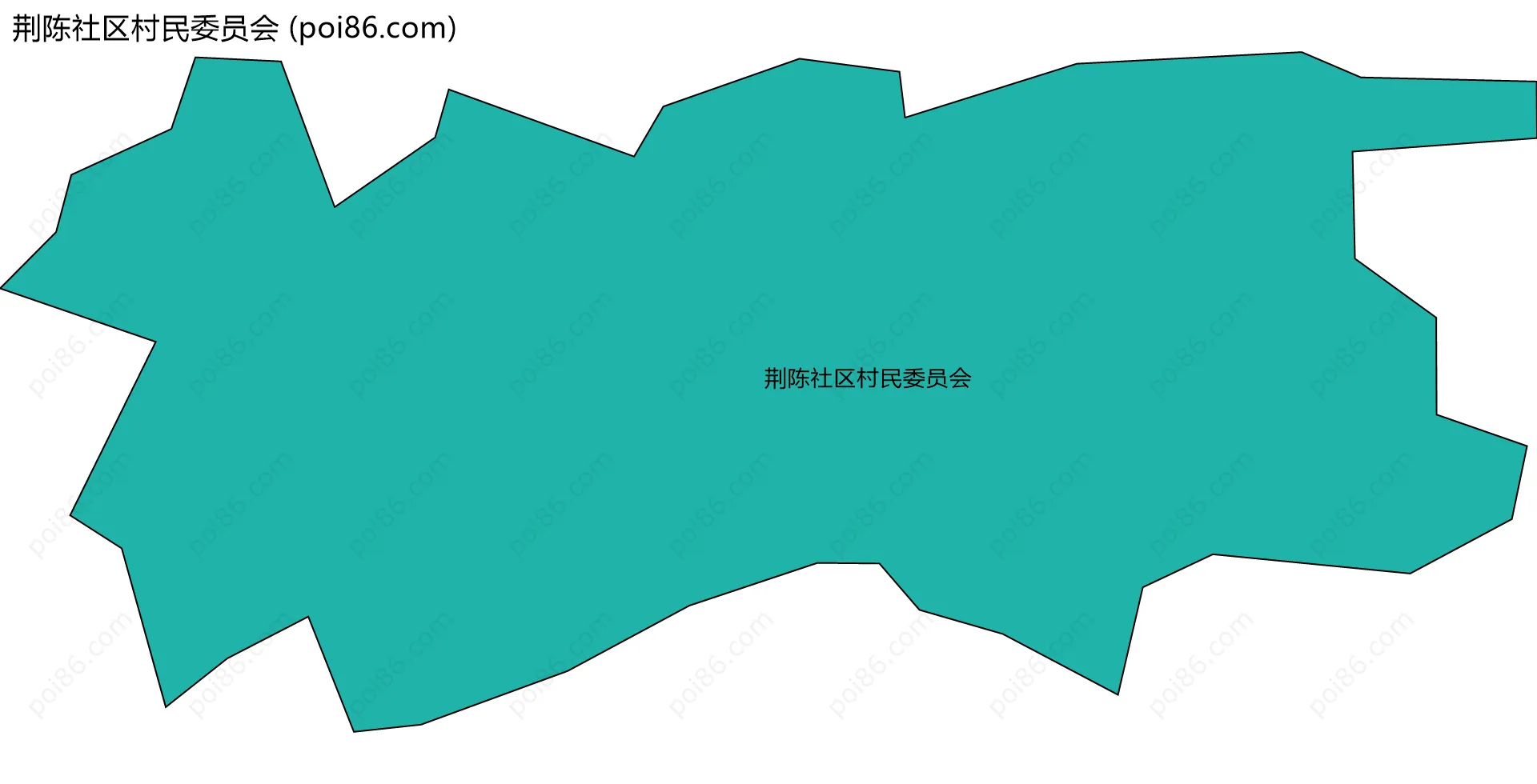 荆陈社区村民委员会边界地图