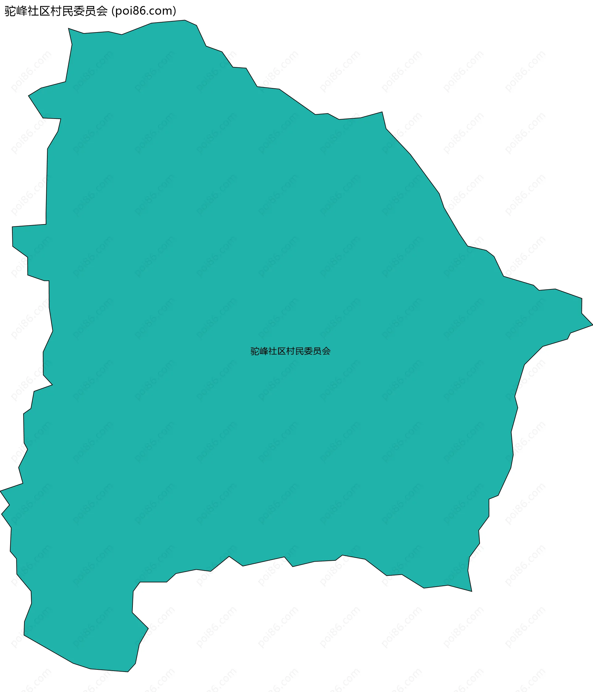 驼峰社区村民委员会边界地图