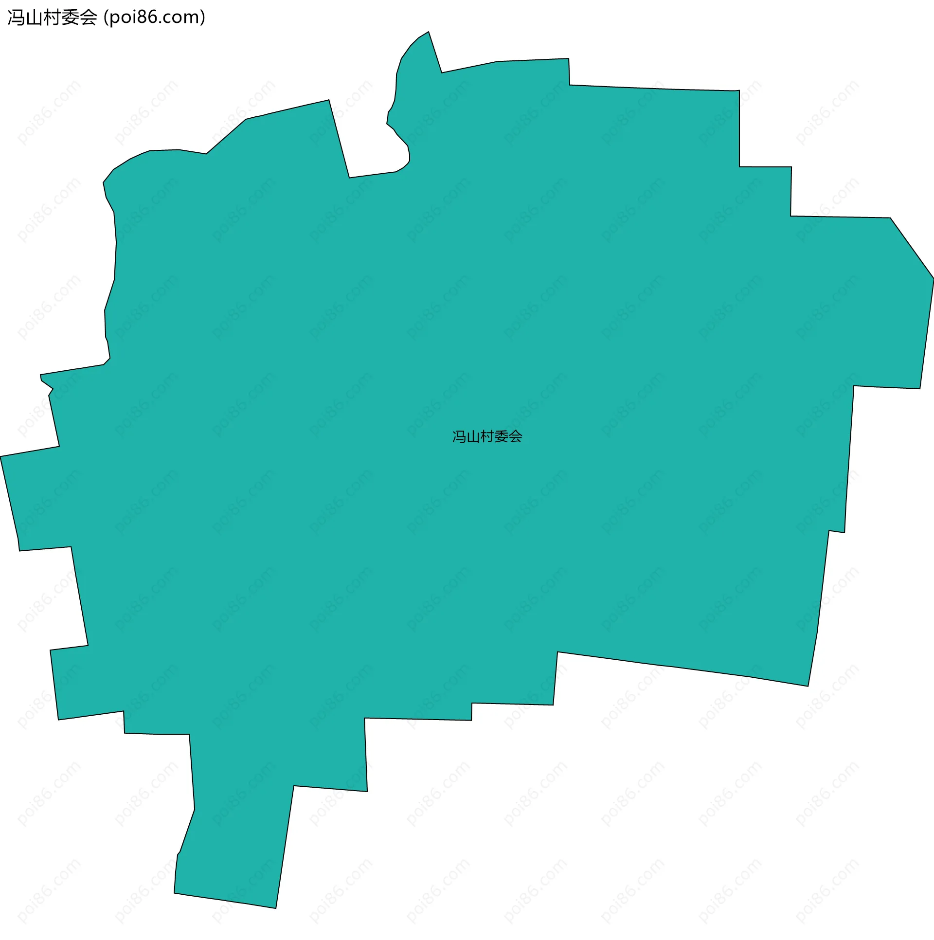冯山村委会边界地图