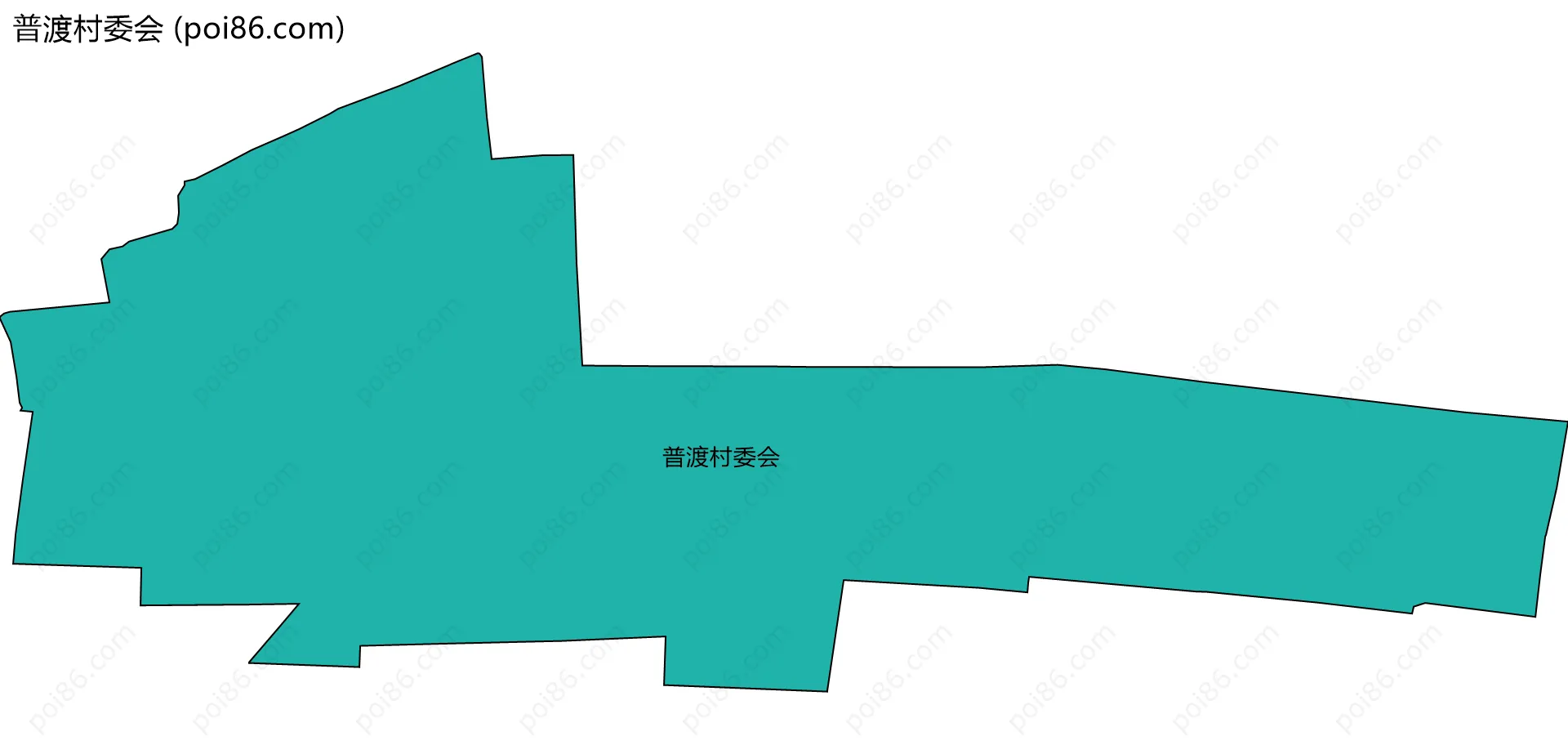 普渡村委会边界地图