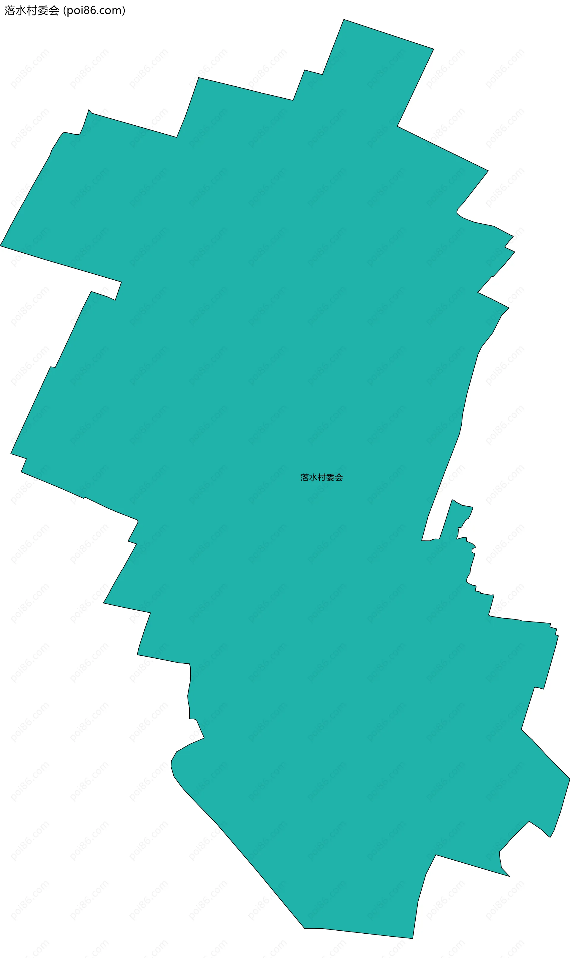 落水村委会边界地图