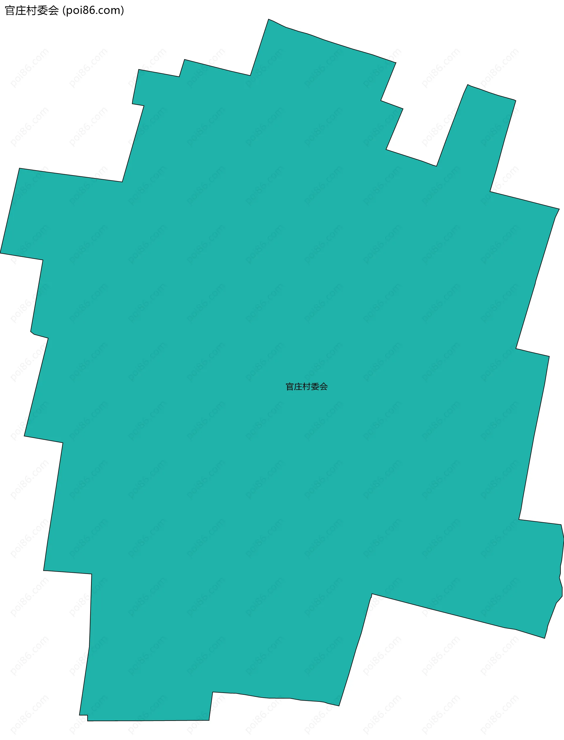 官庄村委会边界地图