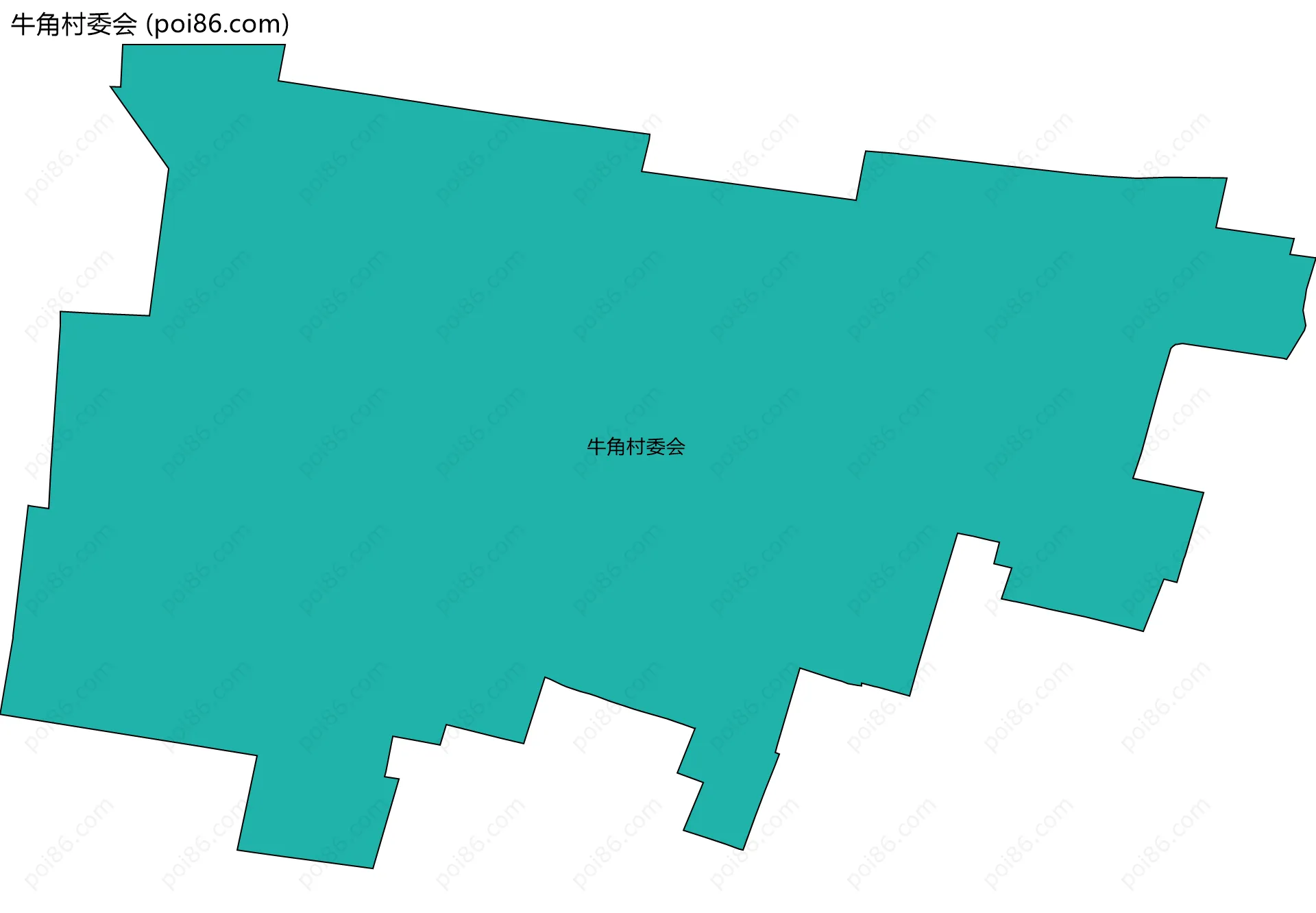 牛角村委会边界地图