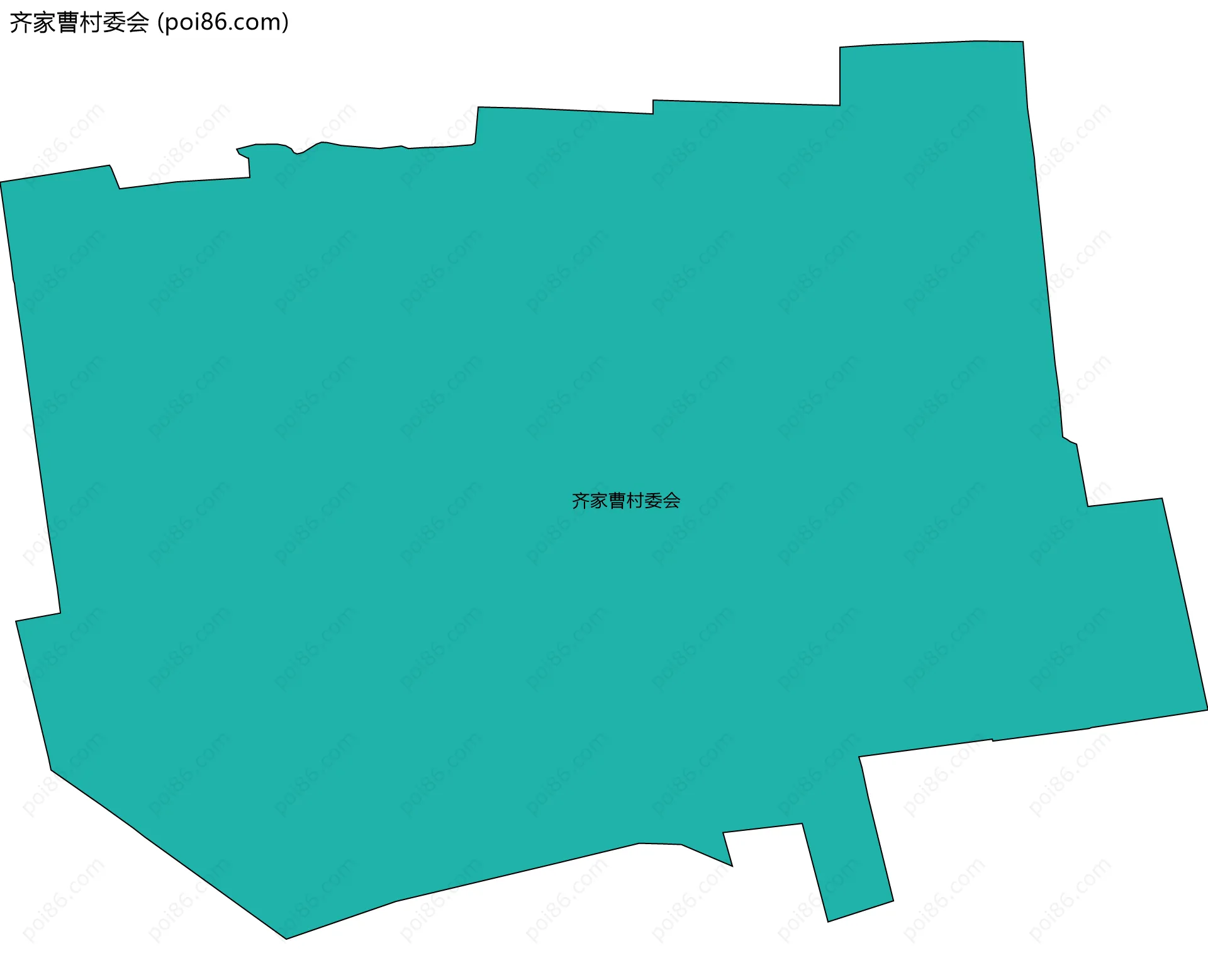 齐家曹村委会边界地图