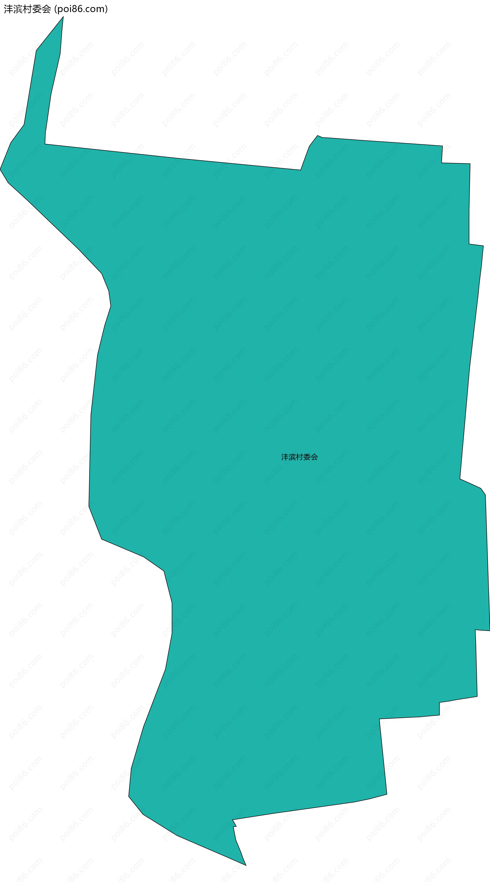 沣滨村委会边界地图