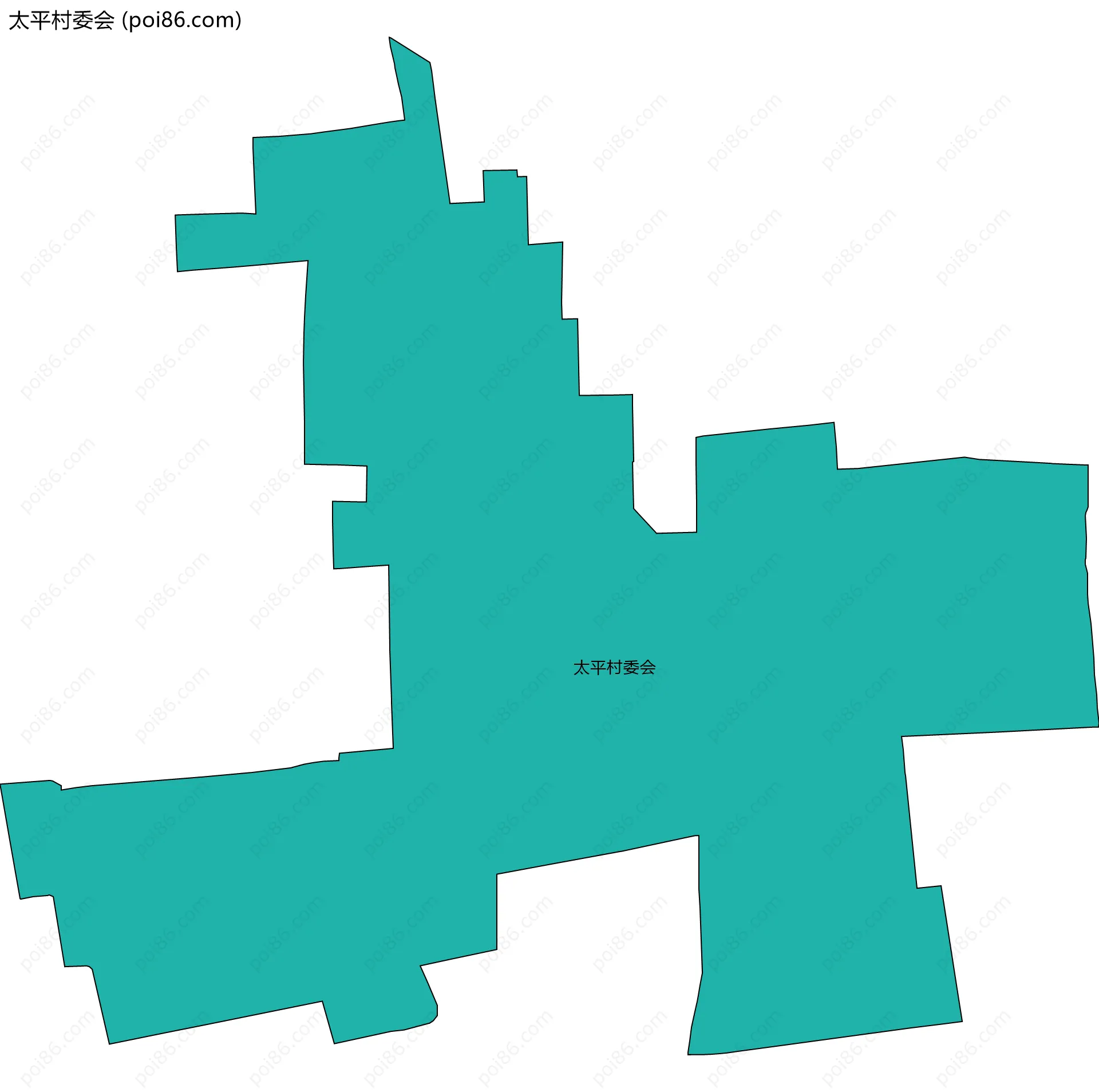 太平村委会边界地图