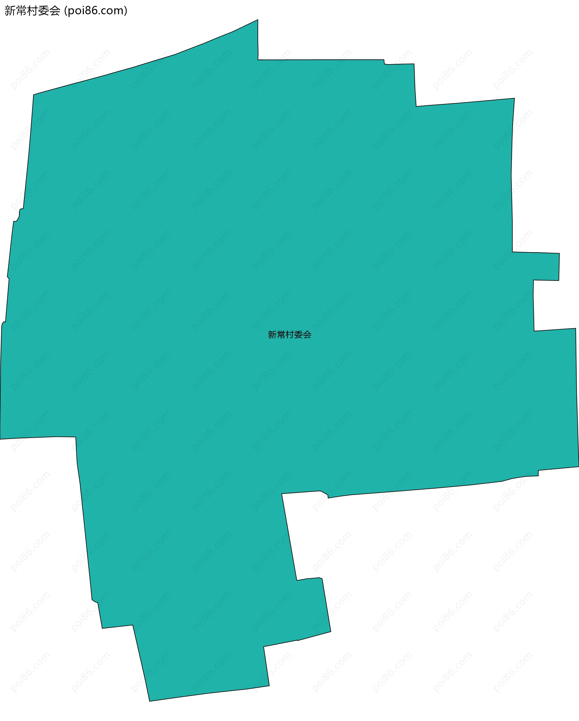 新常村委会边界地图