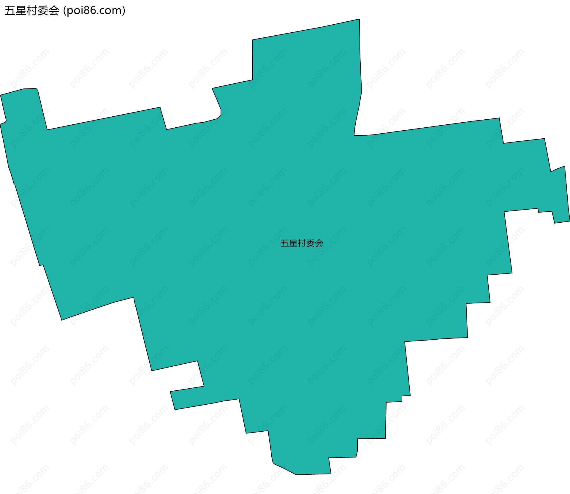 五星村委会边界地图