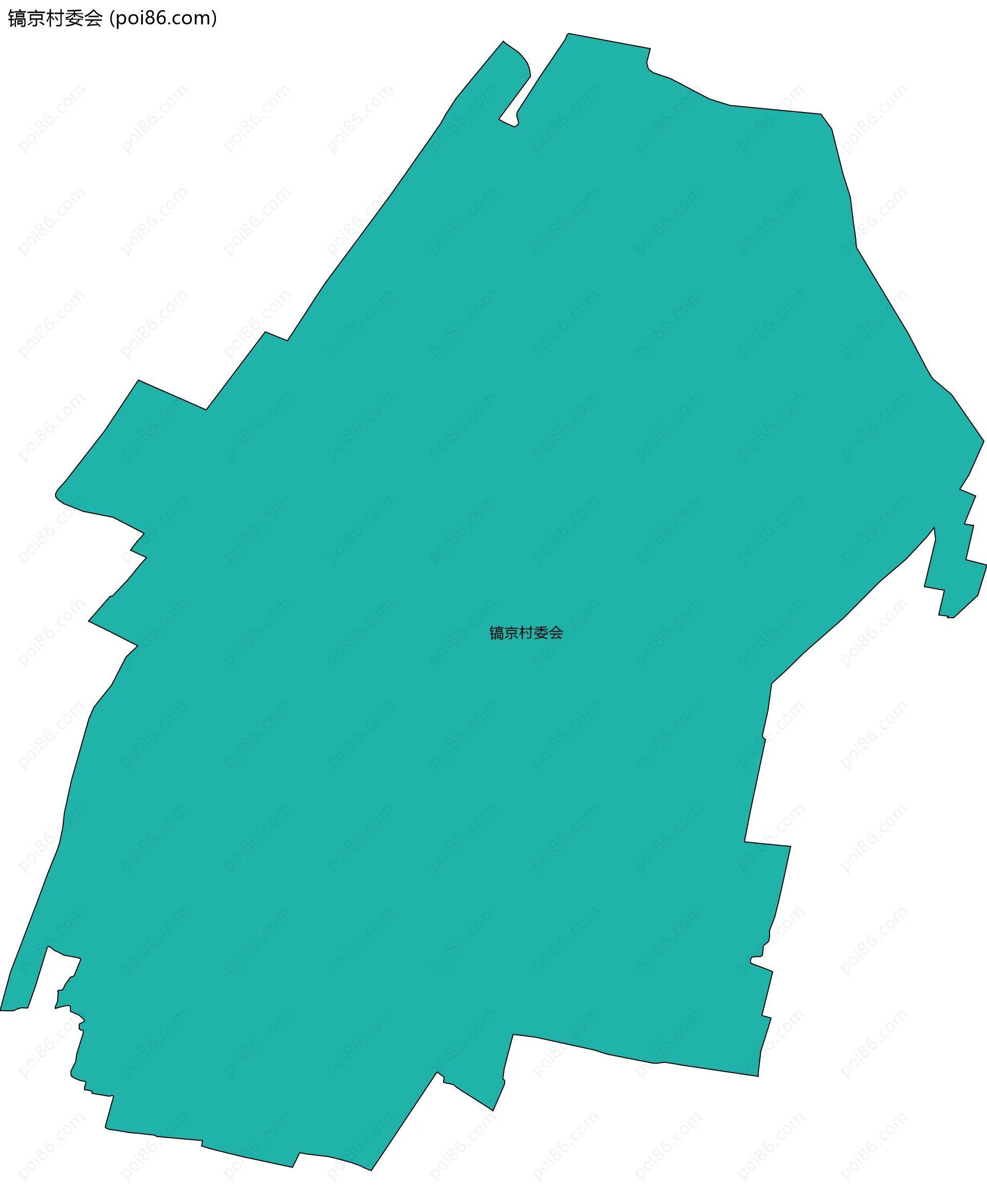 镐京村委会边界地图