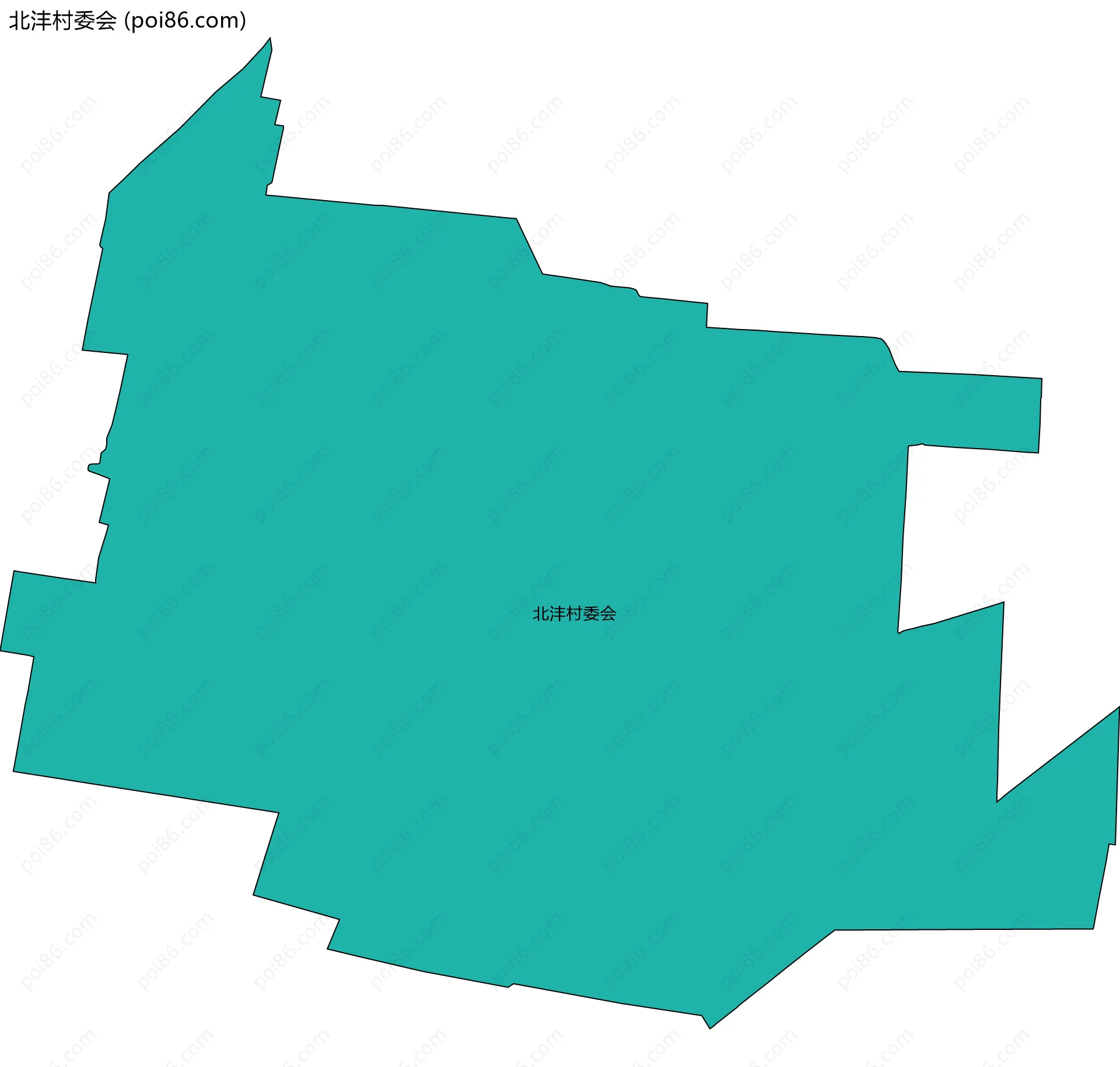 北沣村委会边界地图