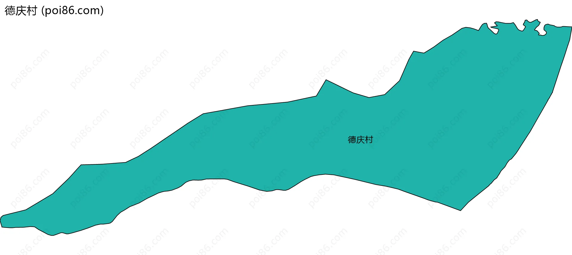 德庆村边界地图
