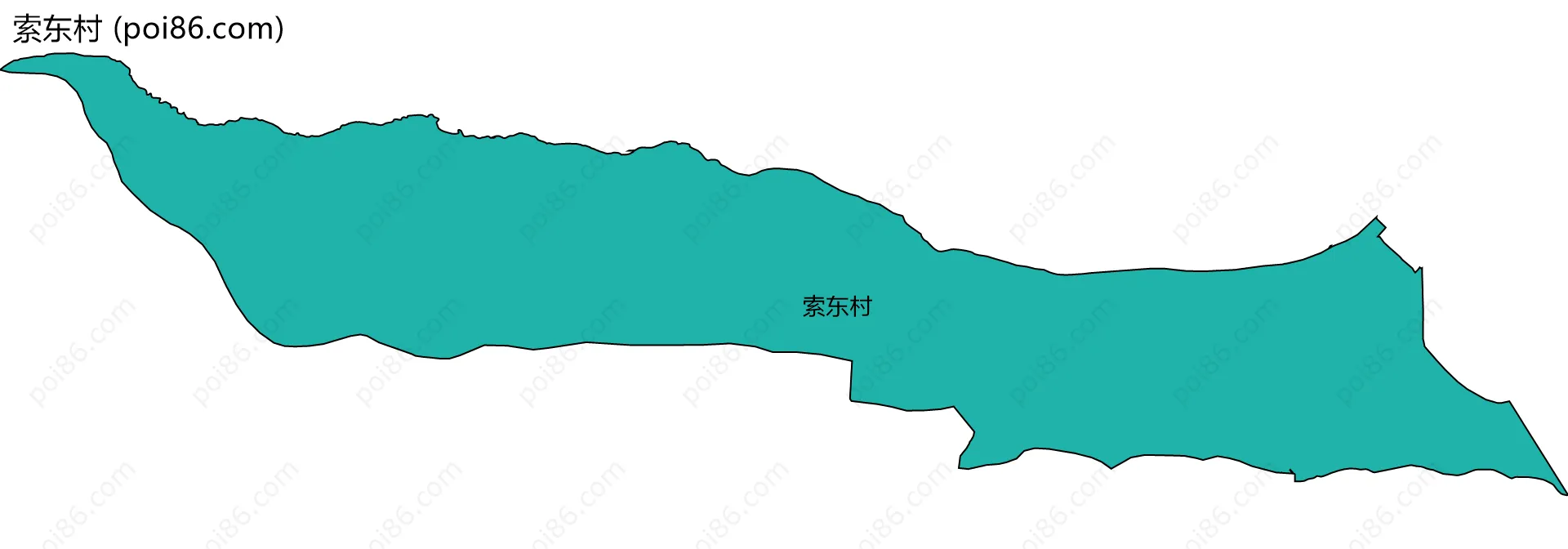索东村边界地图