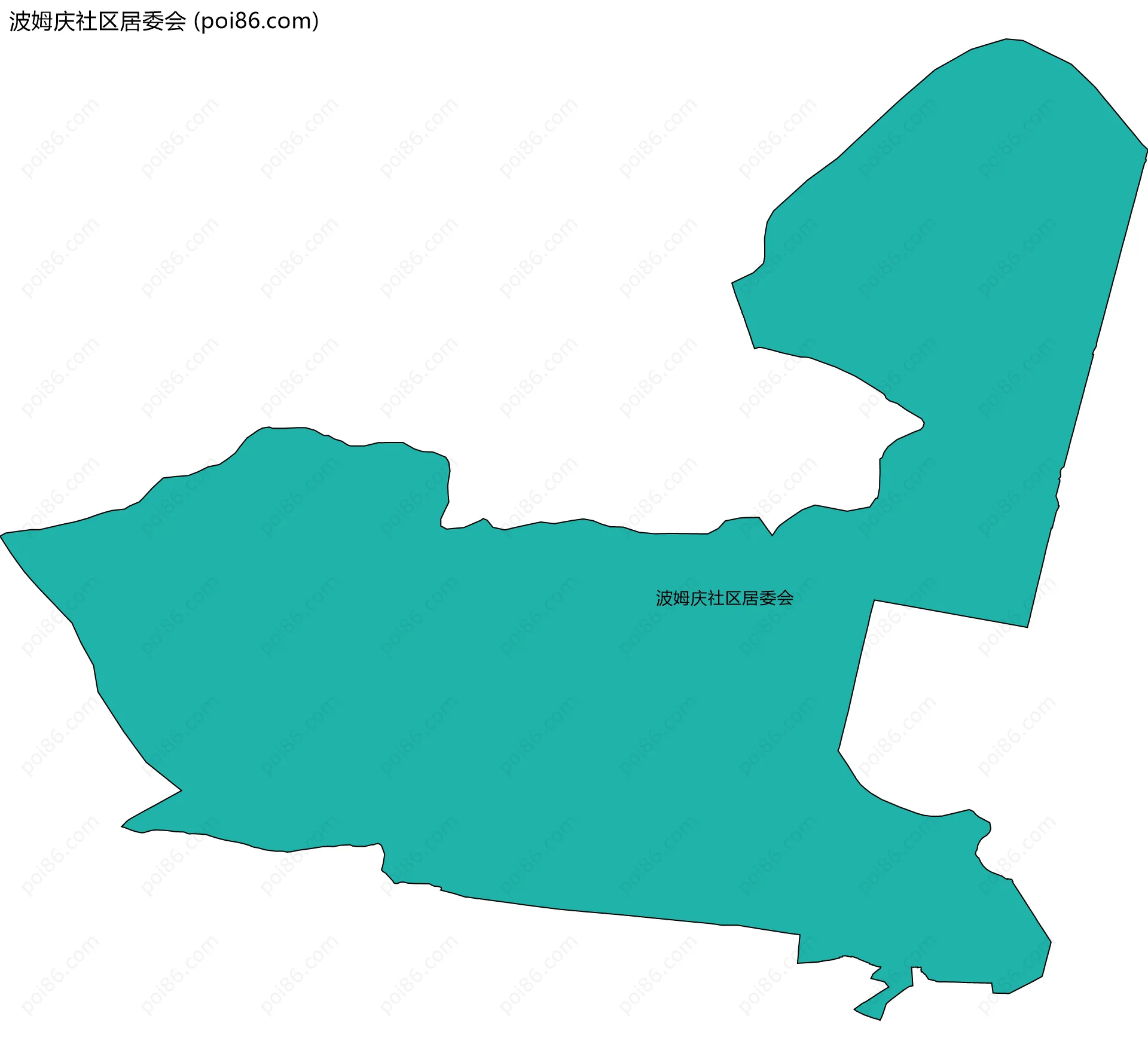 波姆庆社区居委会边界地图