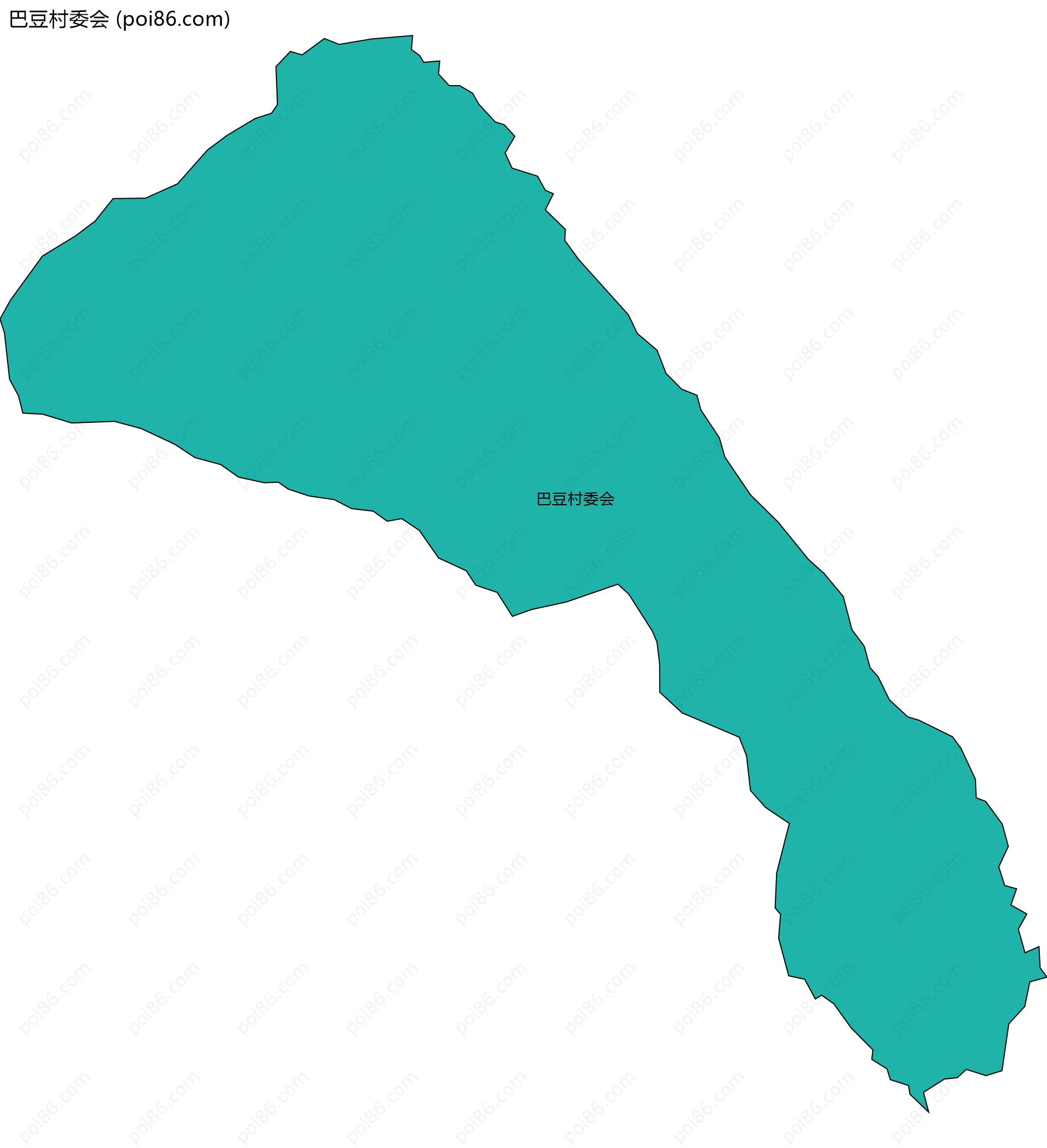 巴豆村委会边界地图