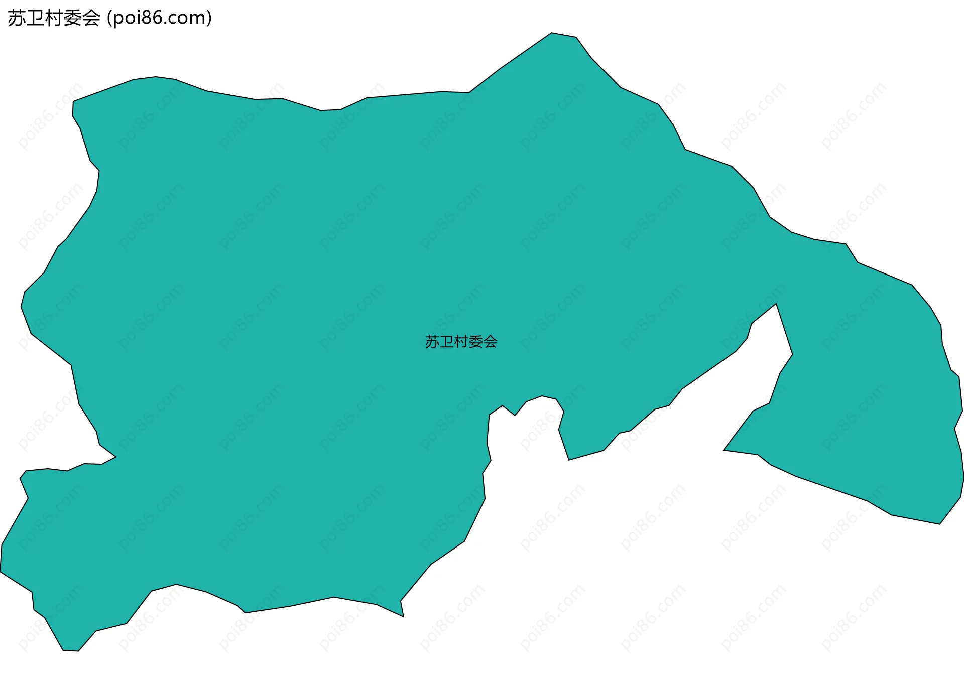 苏卫村委会边界地图