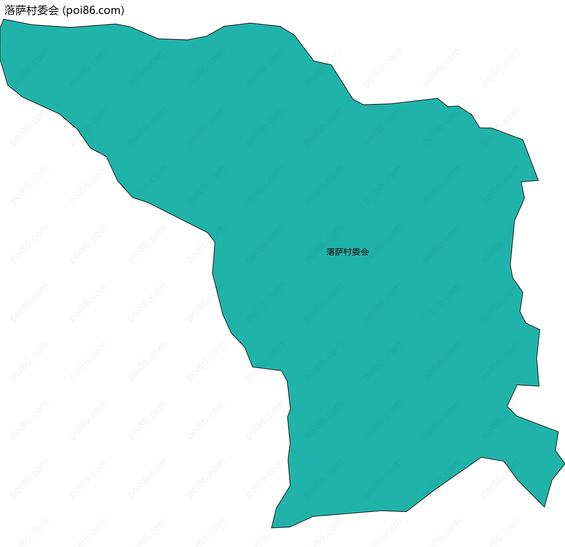 落萨村委会边界地图