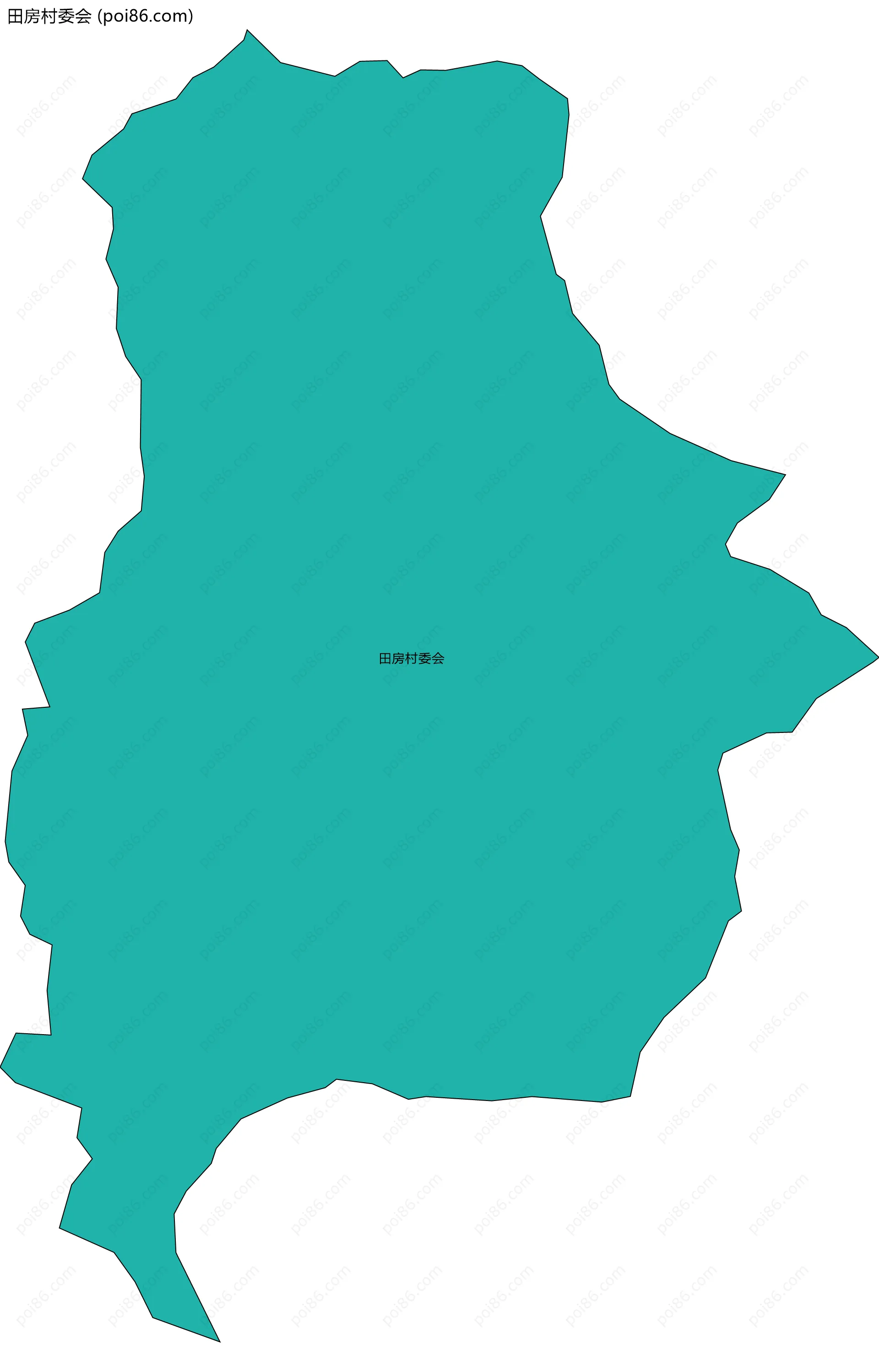 田房村委会边界地图