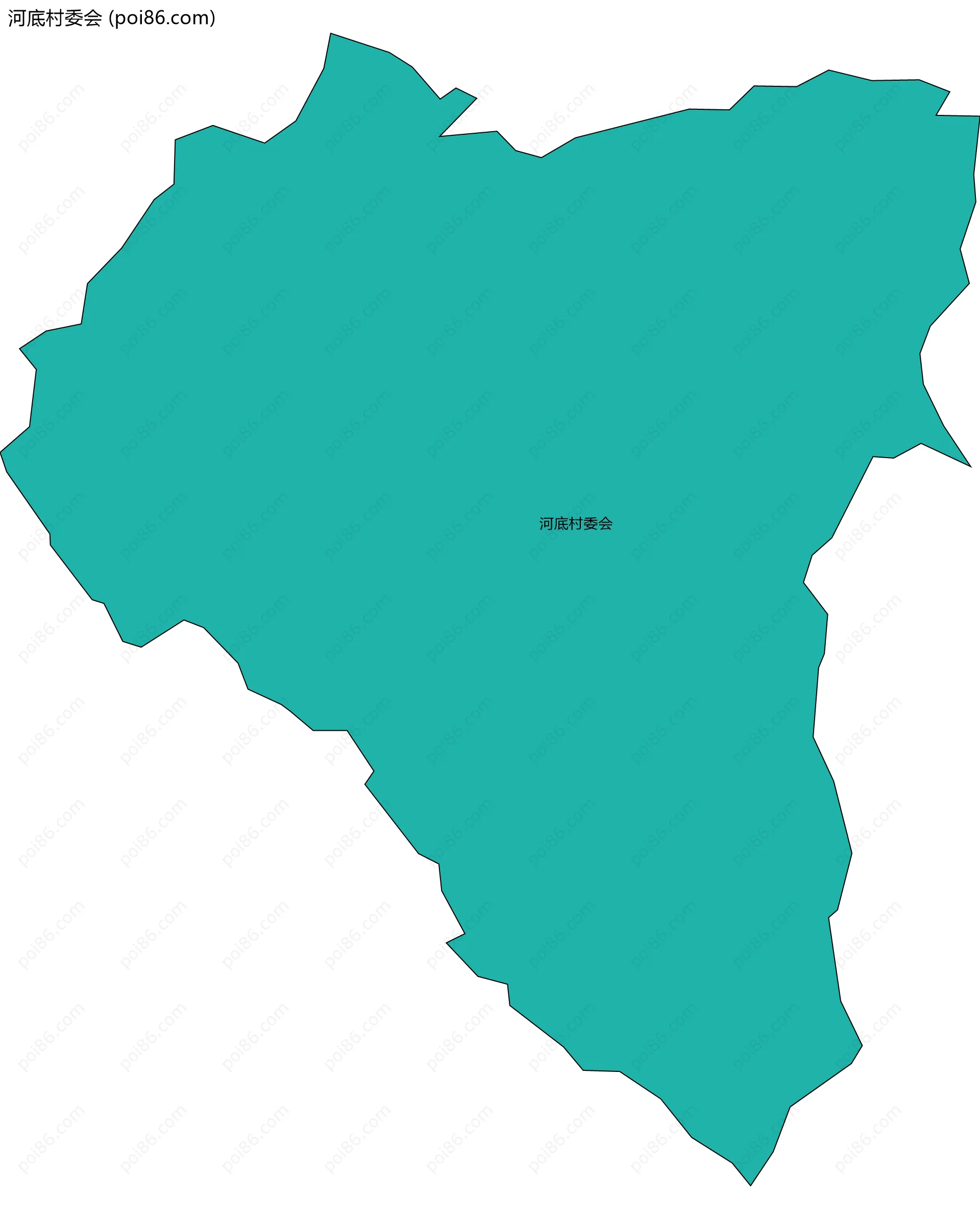 河底村委会边界地图
