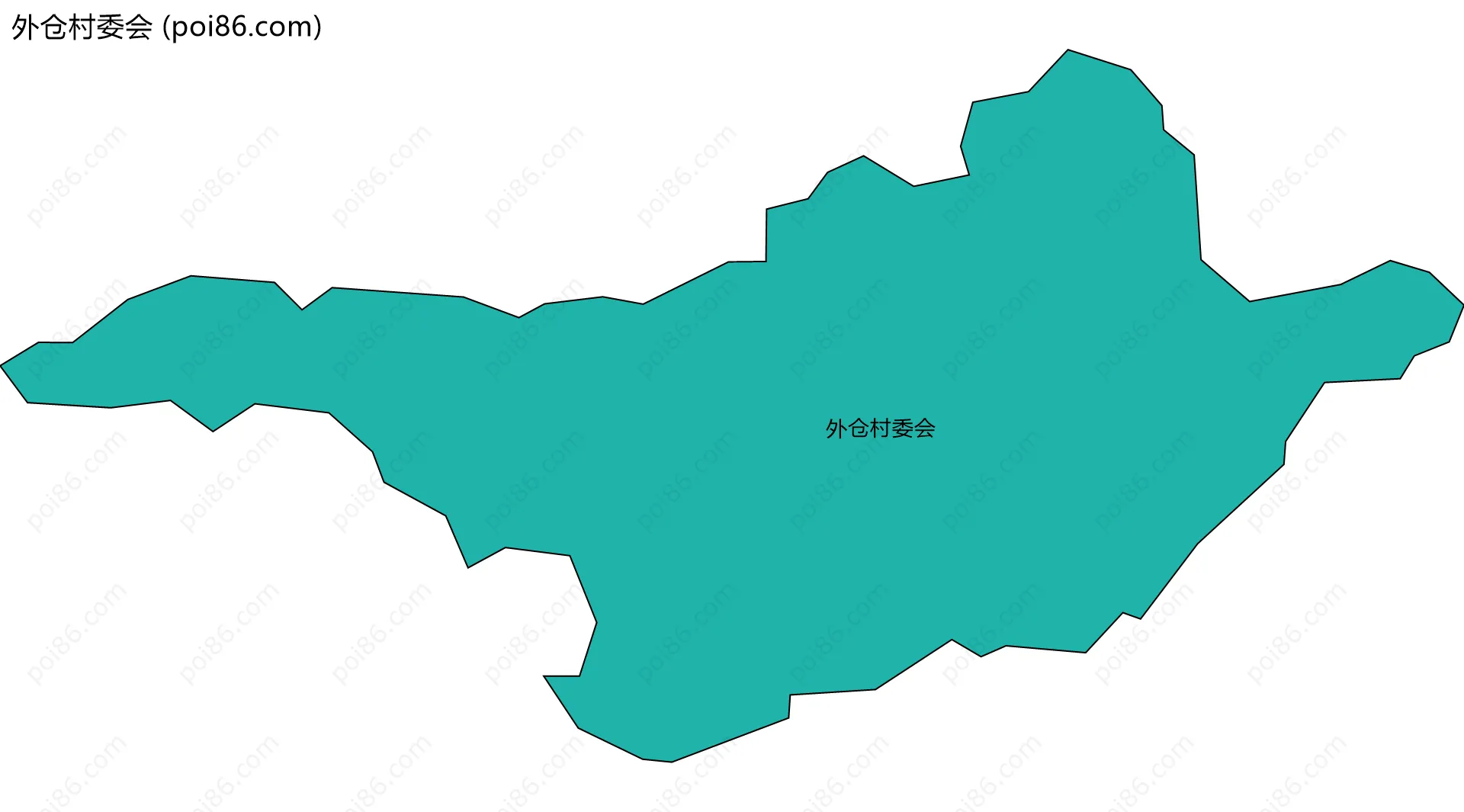 外仓村委会边界地图