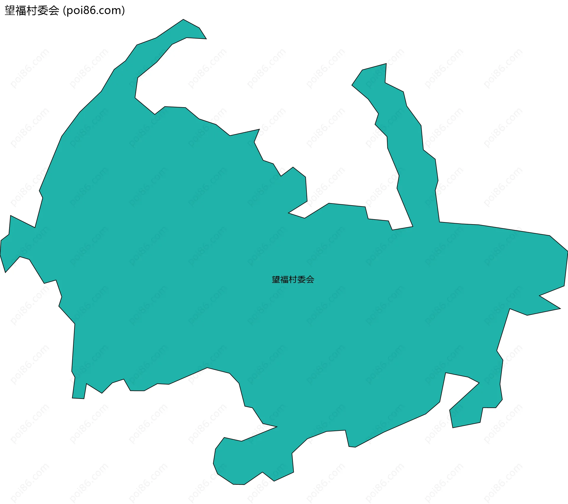 望福村委会边界地图