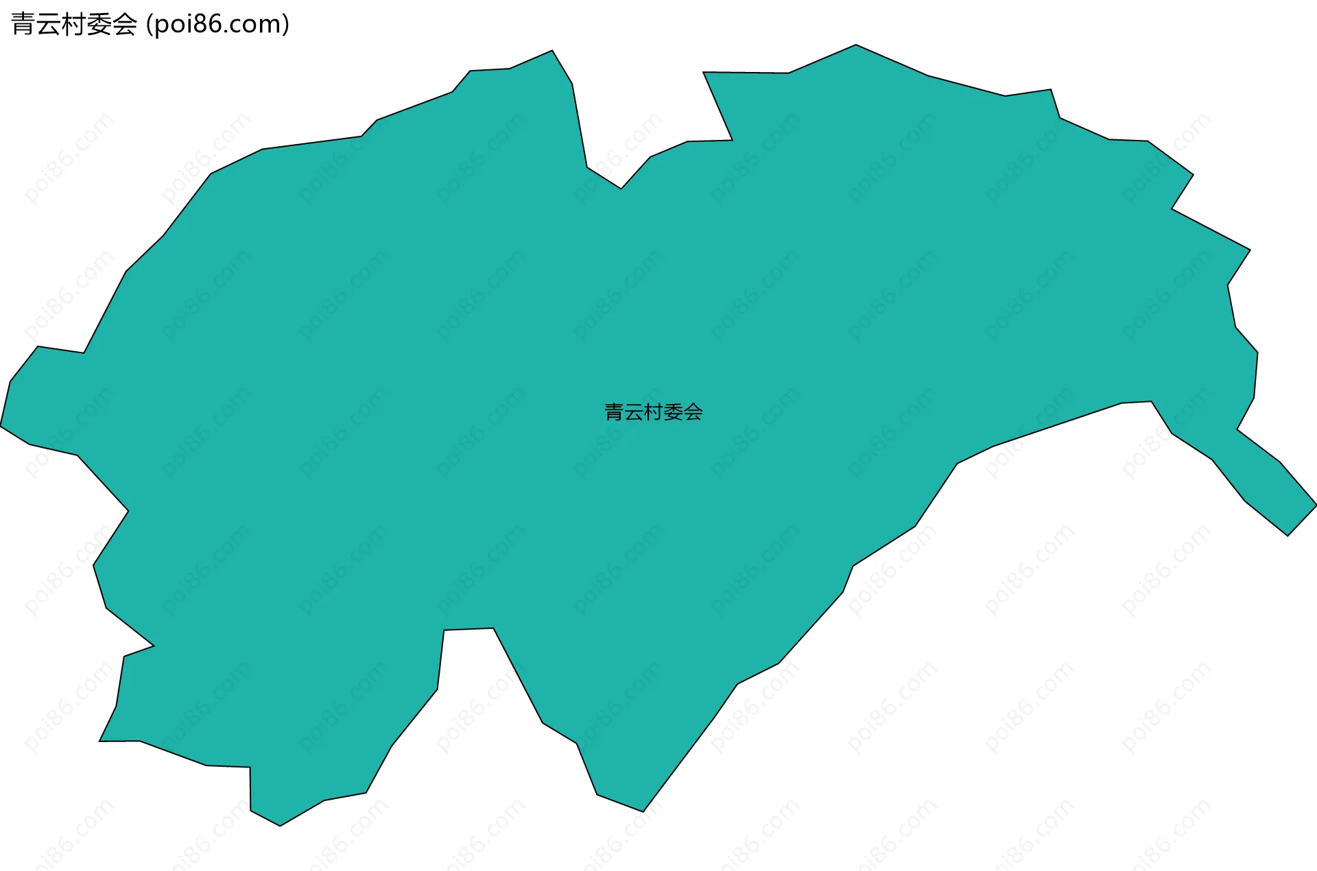 青云村委会边界地图