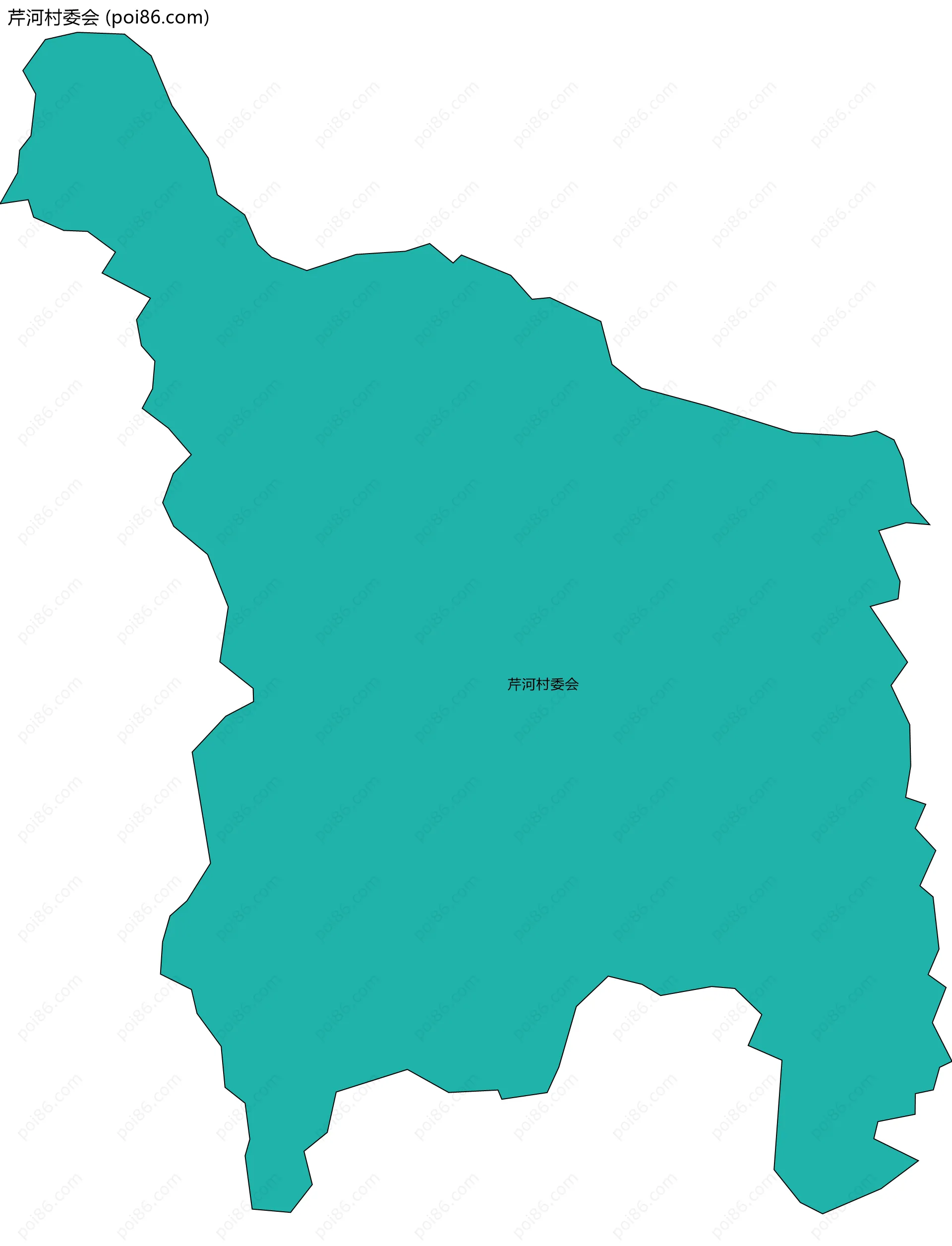 芹河村委会边界地图