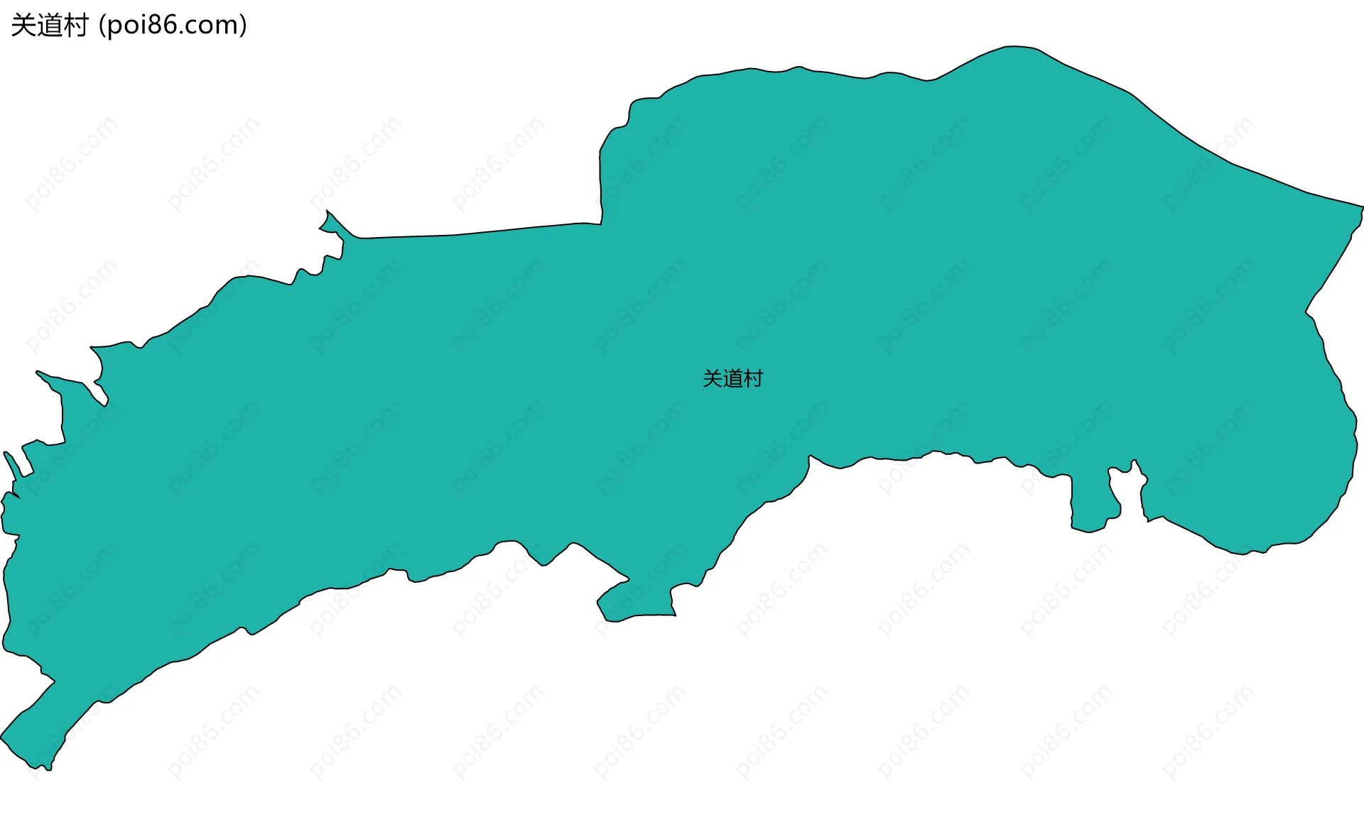 关道村边界地图