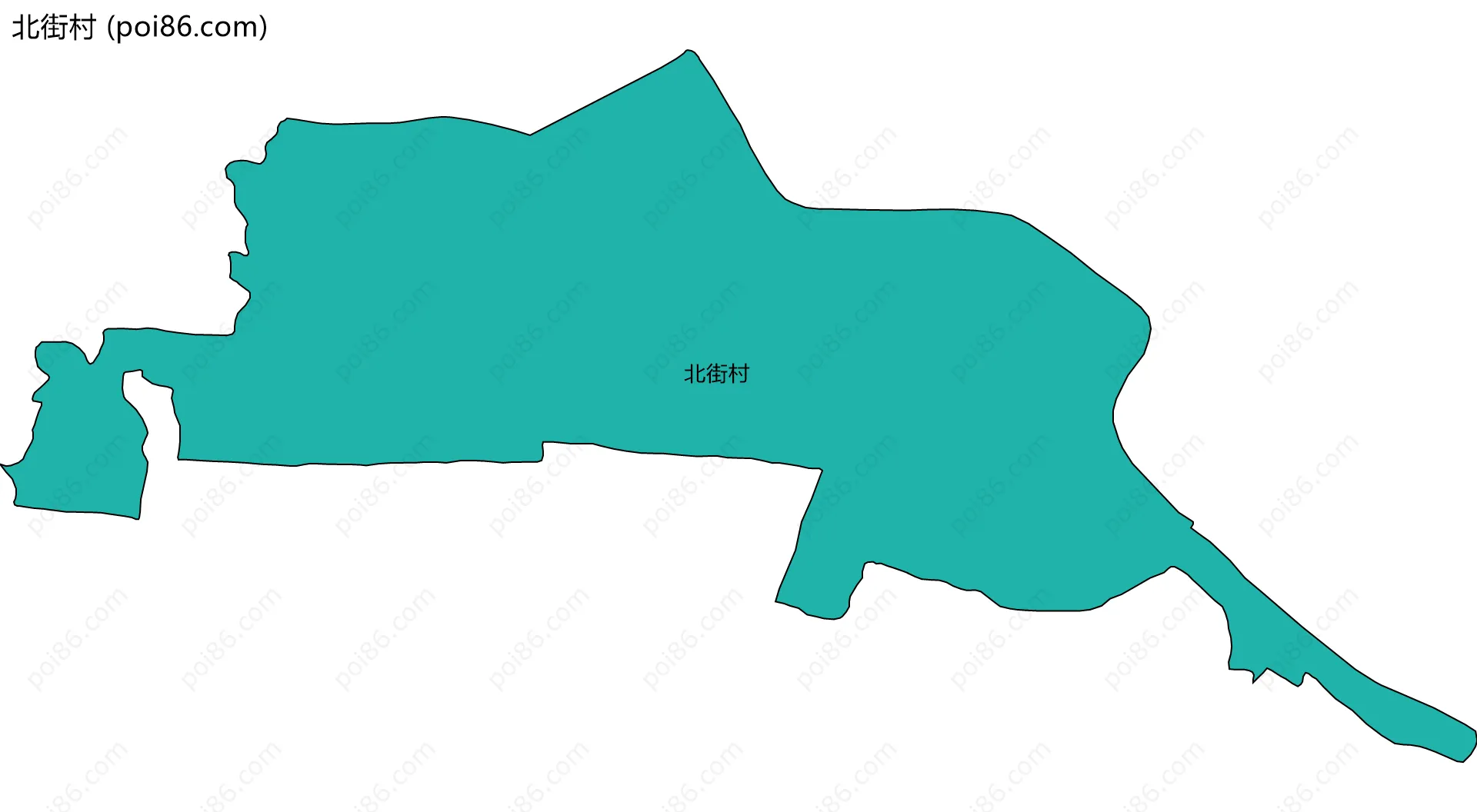 北街村边界地图