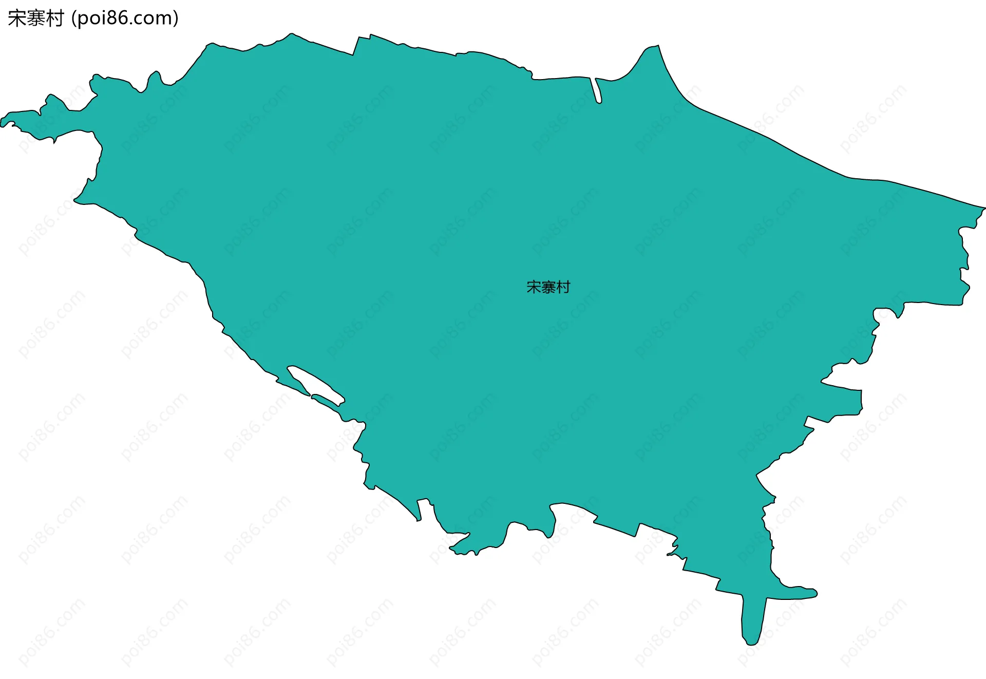 宋寨村边界地图