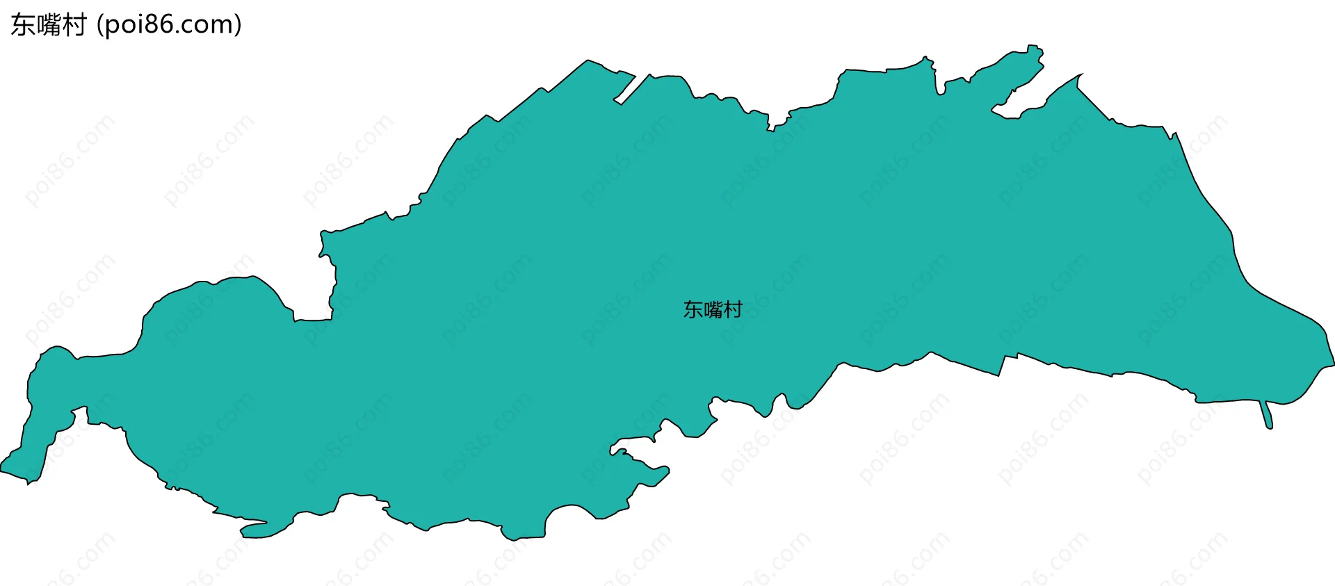 东嘴村边界地图