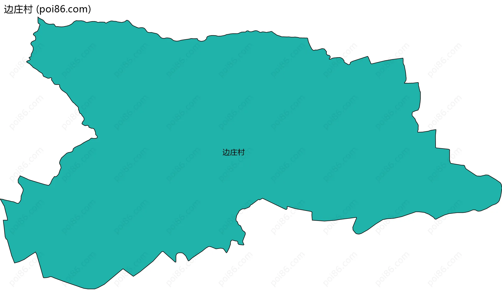 边庄村边界地图